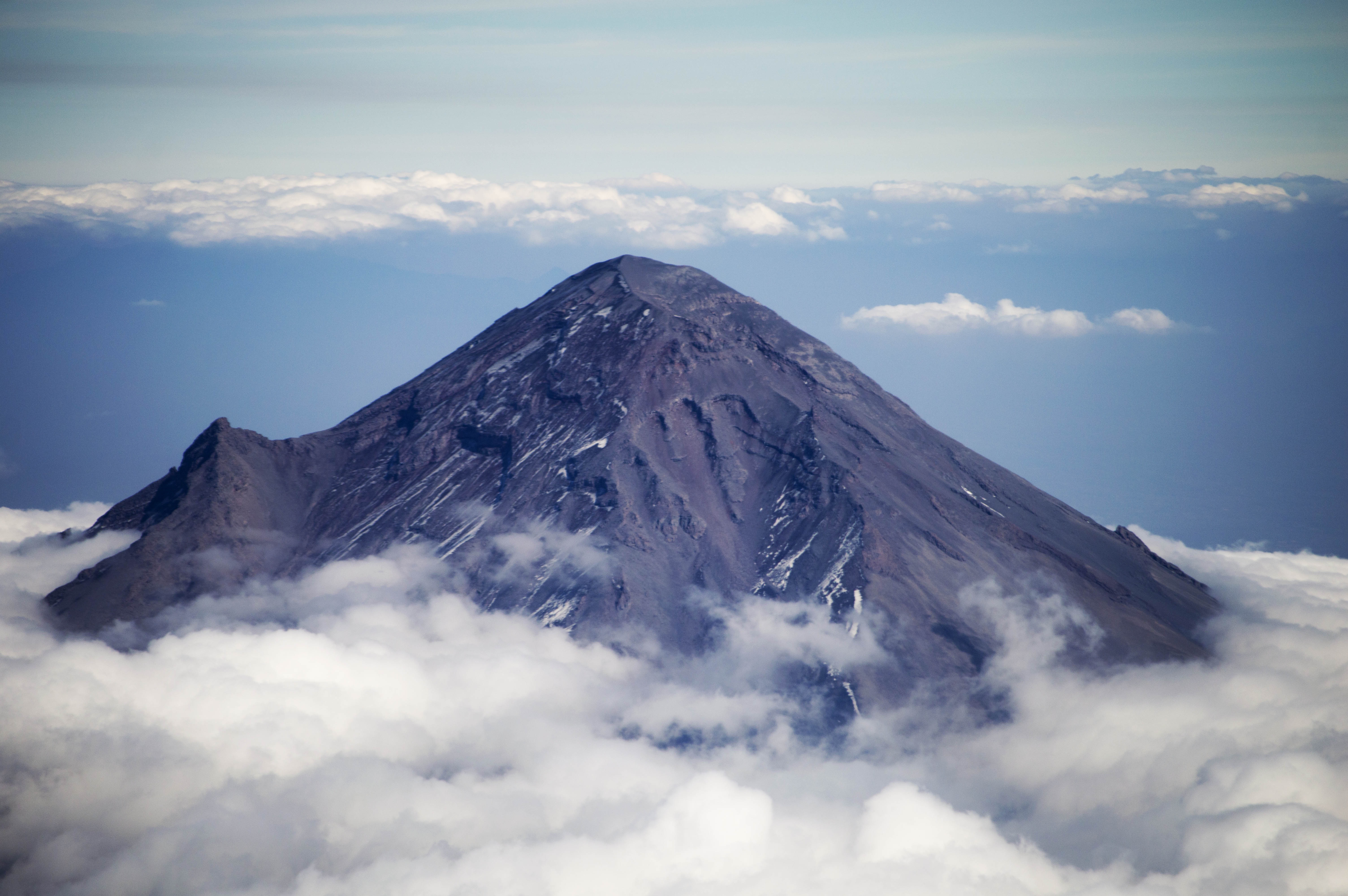 mountain, around, travel, scenics - nature, japan, mexican, no people, mexico, formation, tranquility, idyllic, snowcapped mountain, popocatépetl, low angle view, HD Wallpaper