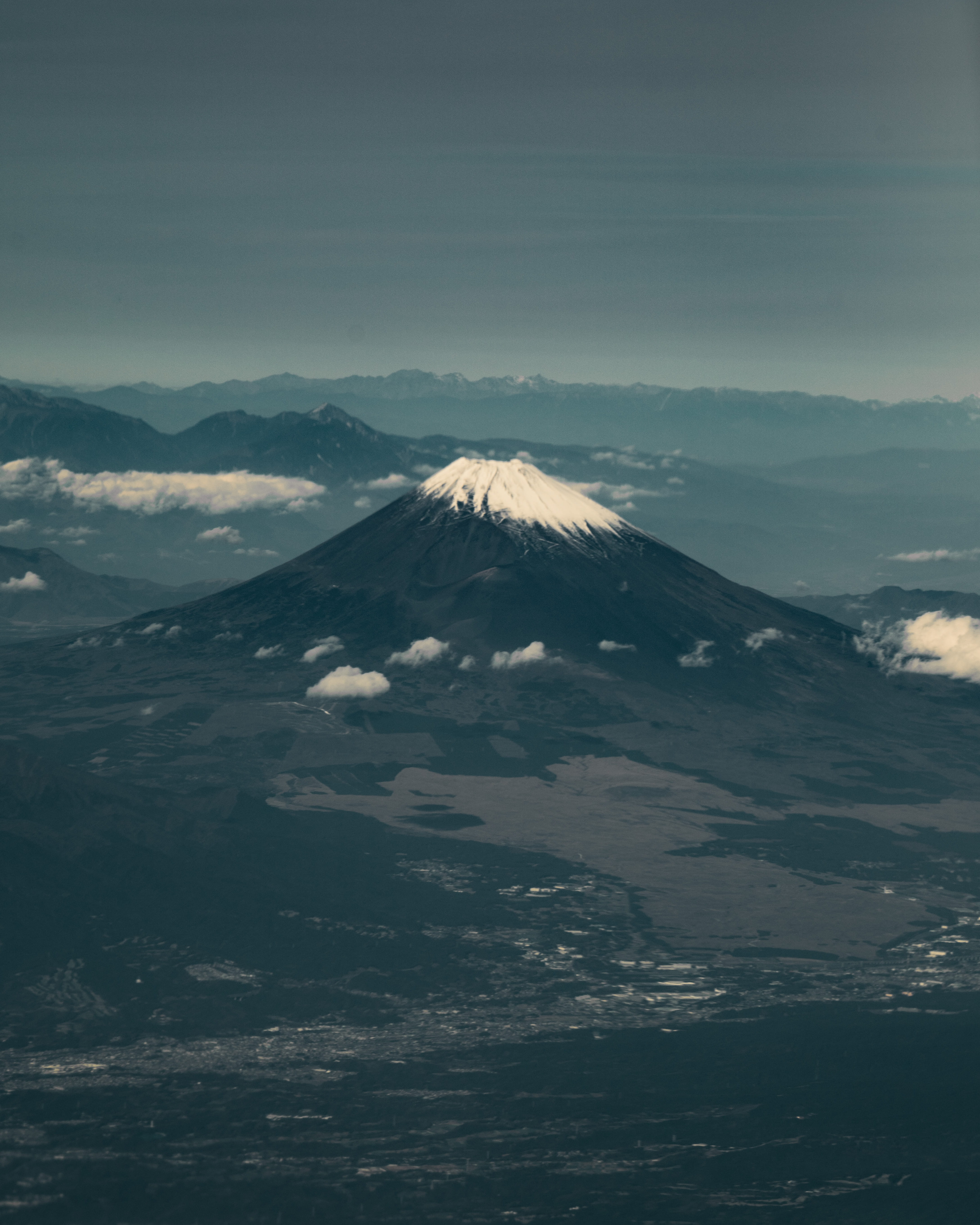 tranquil scene, scenery, landscape, volcanic crater, daytime, aerial view, non-urban scene, travel destinations, snow, idyllic, japan, 70-200, mountain peak, Phone HD Wallpaper