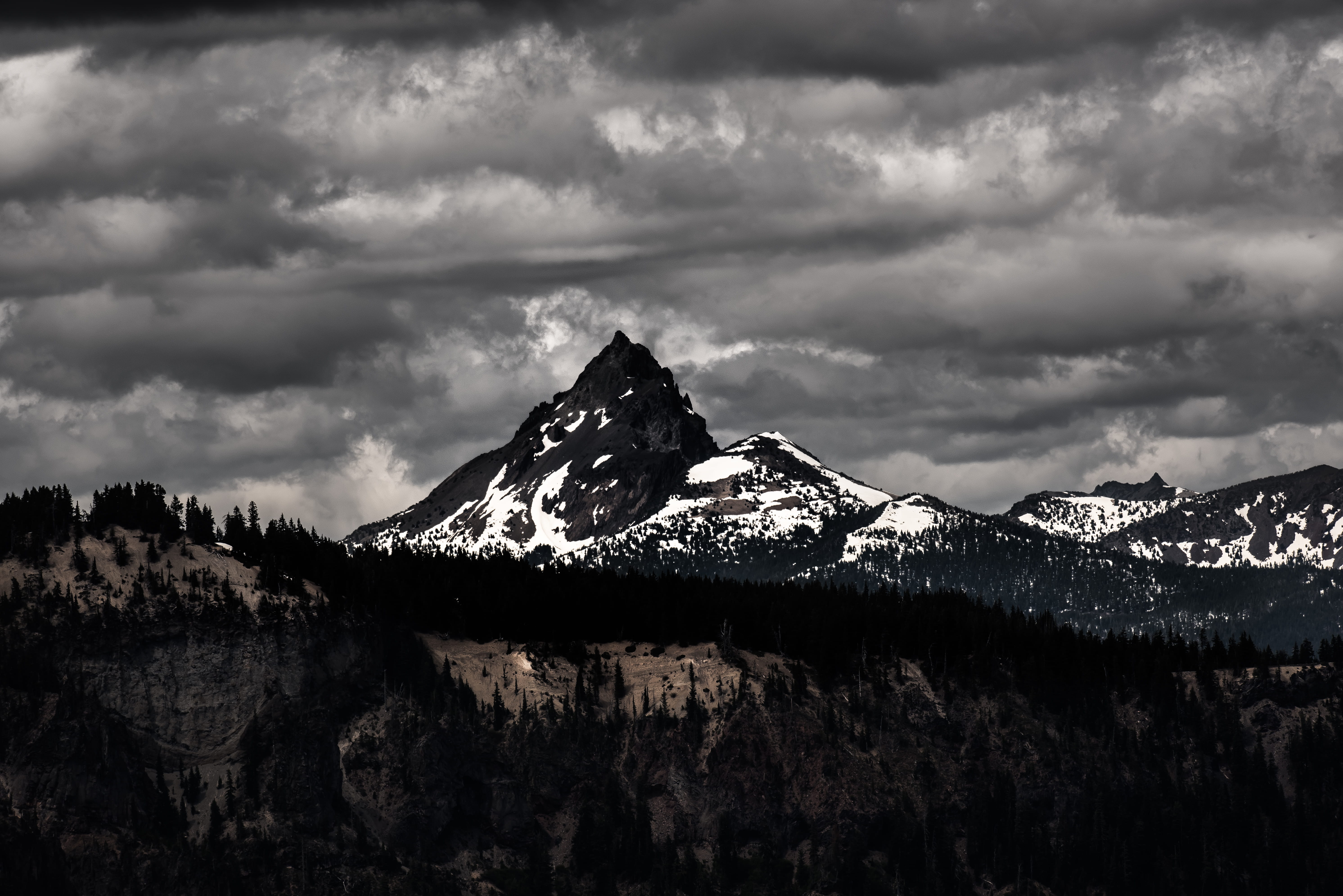 covered, gray, nature, rocky Mountains, tranquility, travel destinations, photography, illustration, landscapes, snow, environment, cold temperature, outdoors, HD Wallpaper
