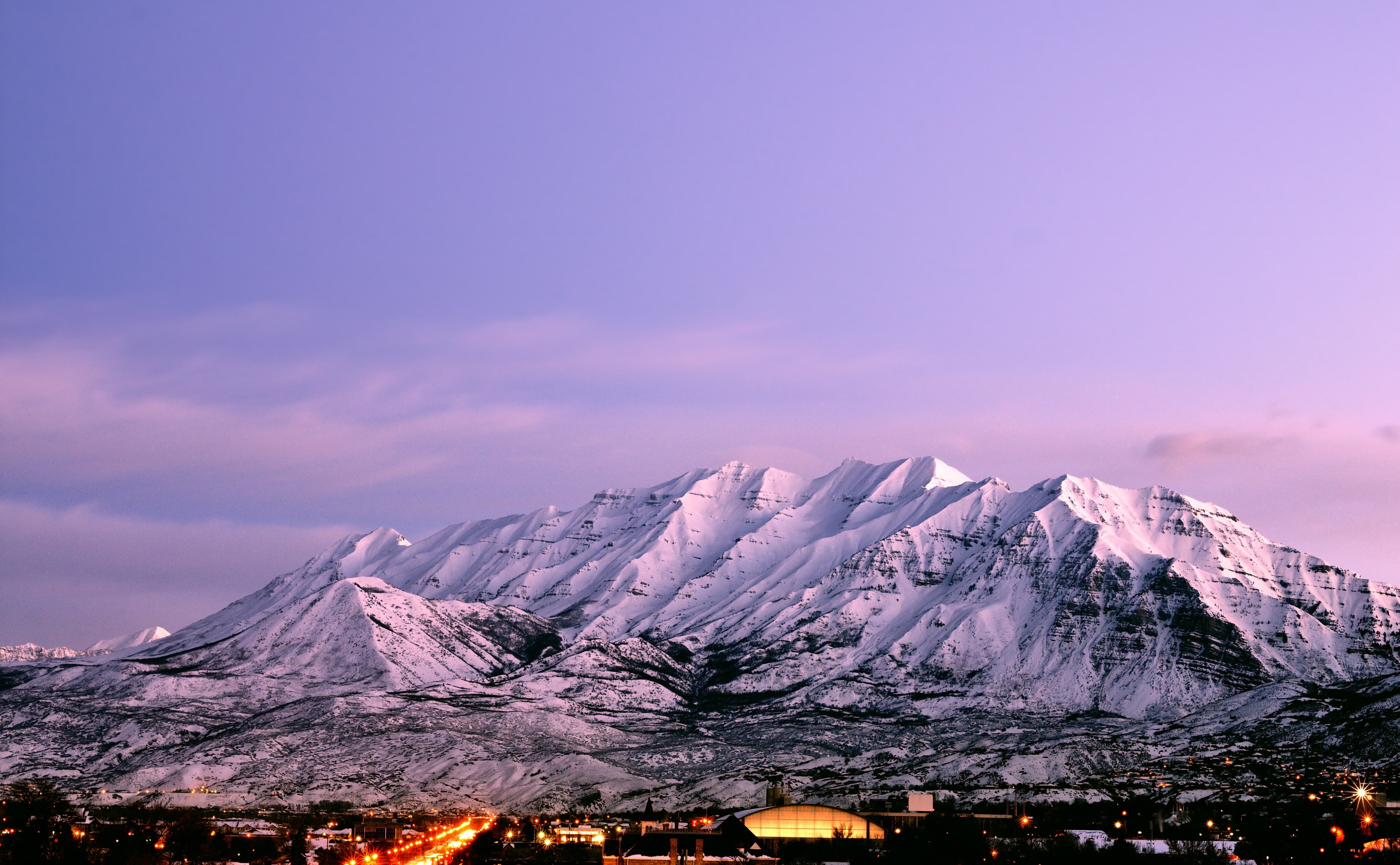architecture, Timpanogos, nature, travel destinations, United States, beauty in nature, mountain, tranquility, mountain peak, mountain range, winter, Utah, HD Wallpaper