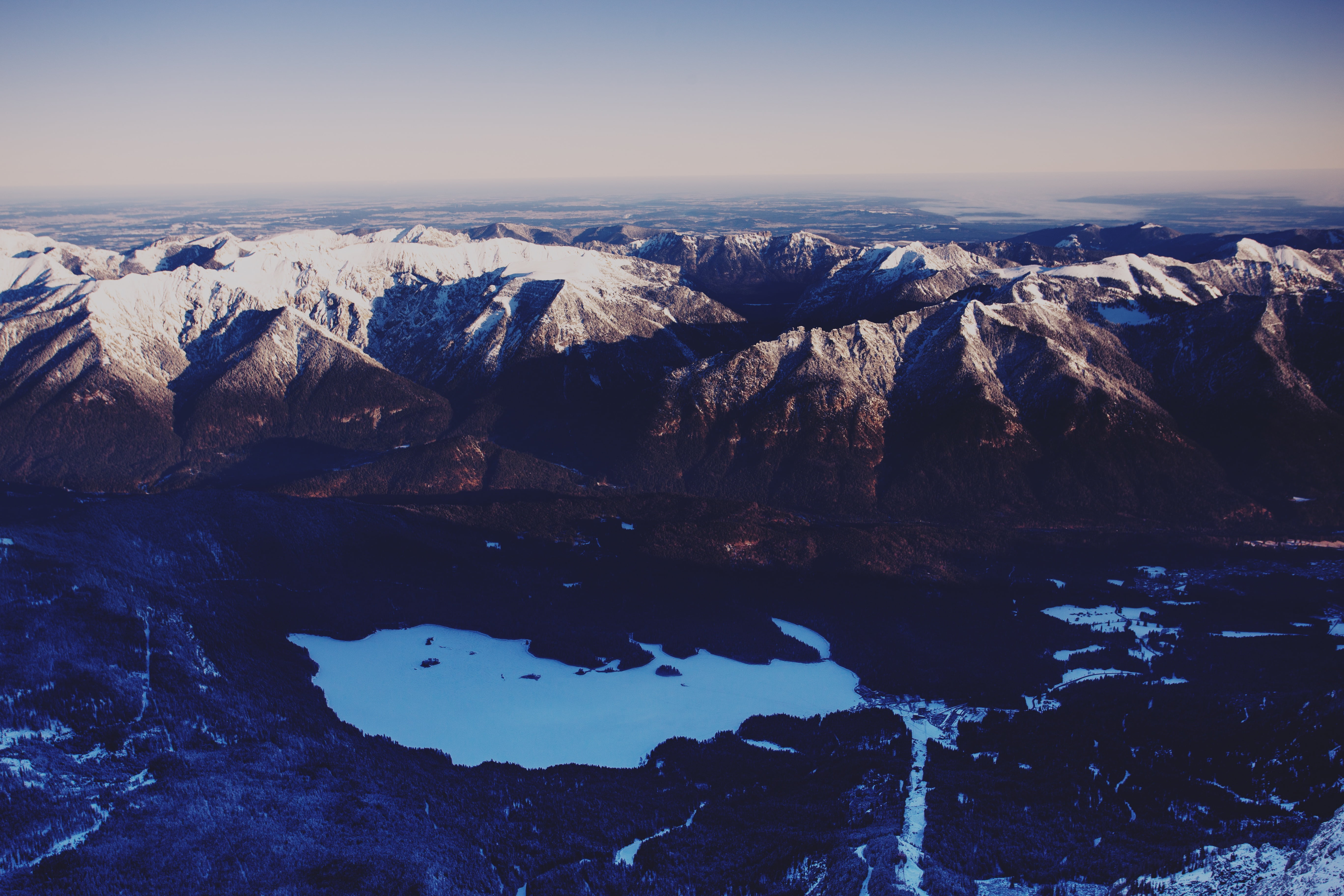 ice, day, outdoors, mountain Range, nature, formation, mountain, hills, hill, solid, valley, tranquility, blue, travel, idyllic, sunlight, non-urban scene, HD Wallpaper