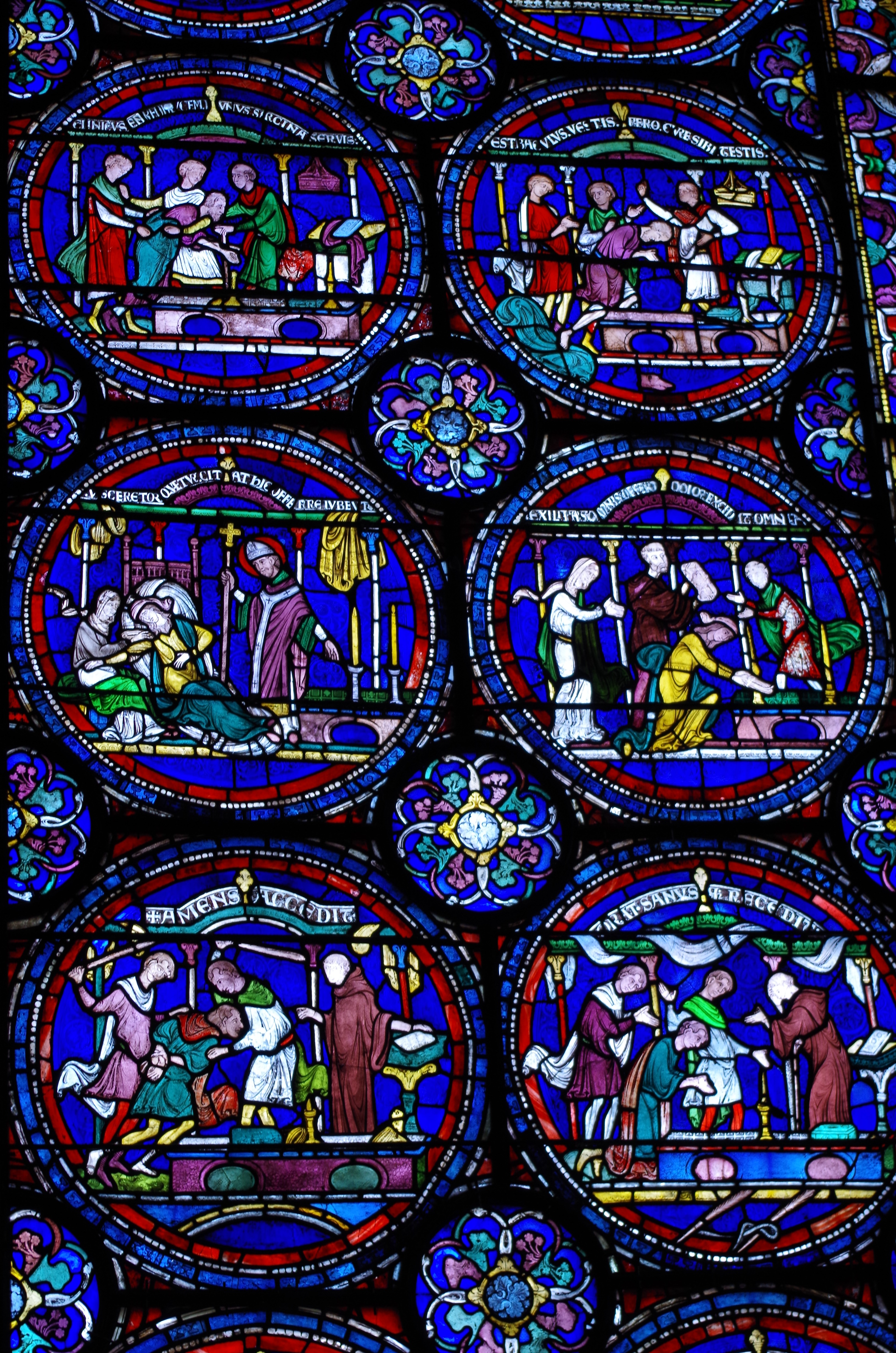 multi colored, ornate, indoors, backgrounds, decoration, religion, decorative, pattern, glass, stained glass window, multicolored, glass - material, spirituality, Phone HD Wallpaper