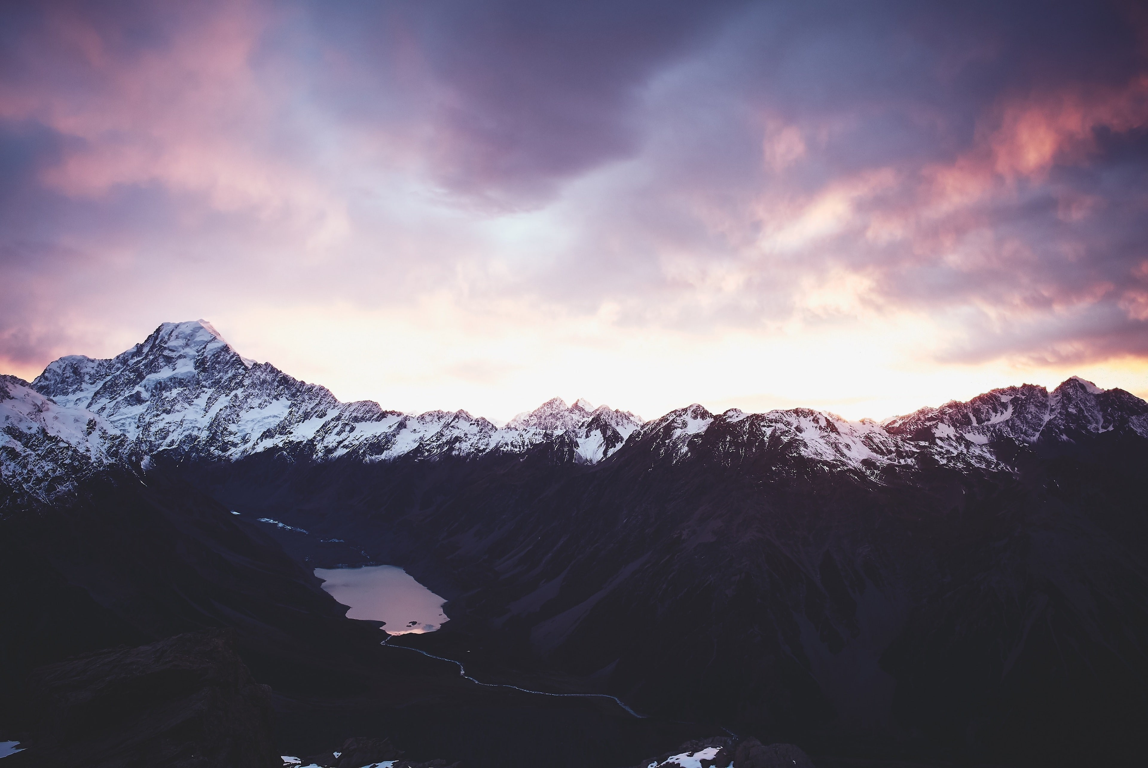 4K, aoraki mount cook national park 4k  download  for pc hd, HD Wallpaper