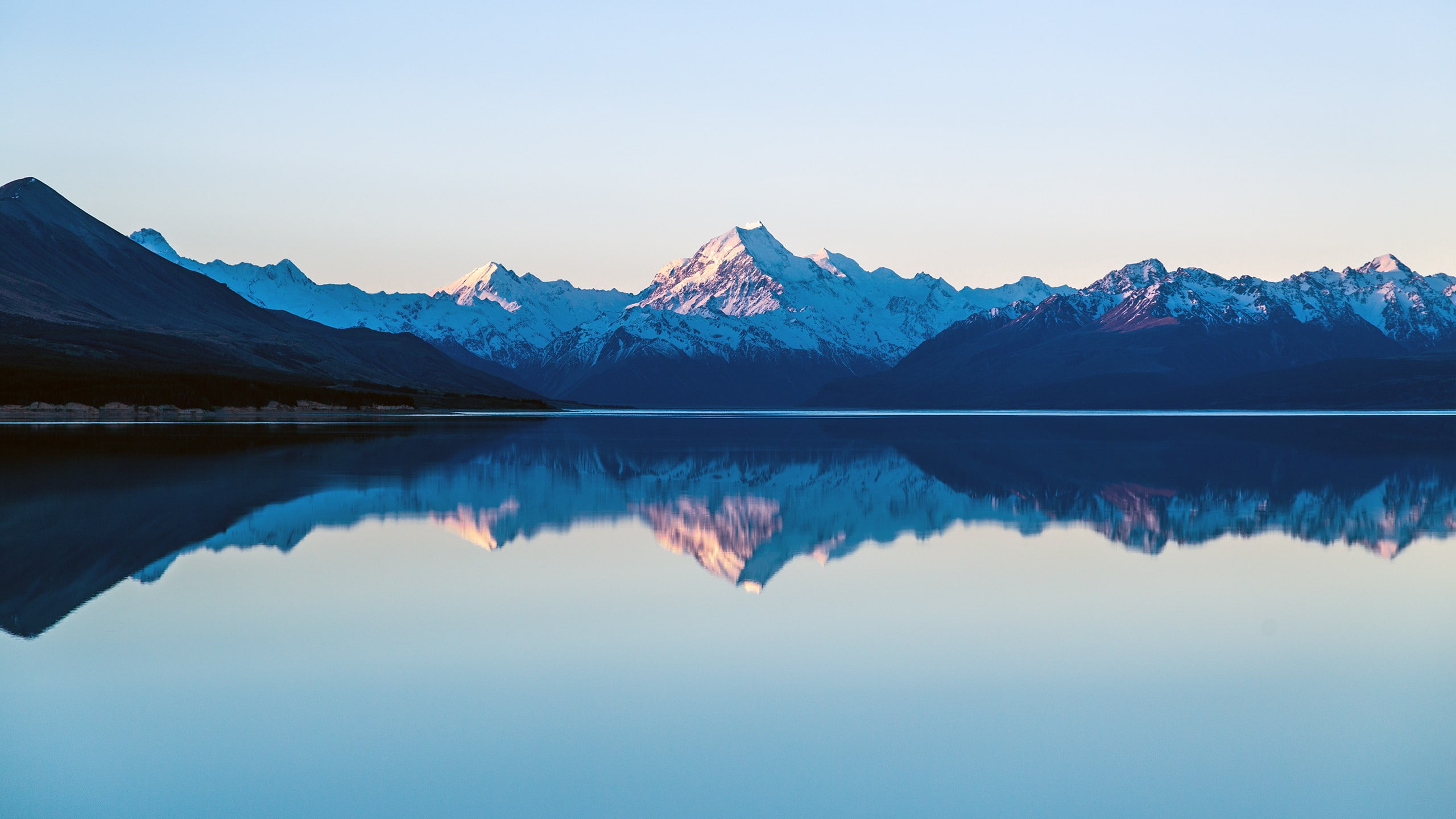 landscape, 2K, mount Cook, mountains, lake, reflection, HD Wallpaper