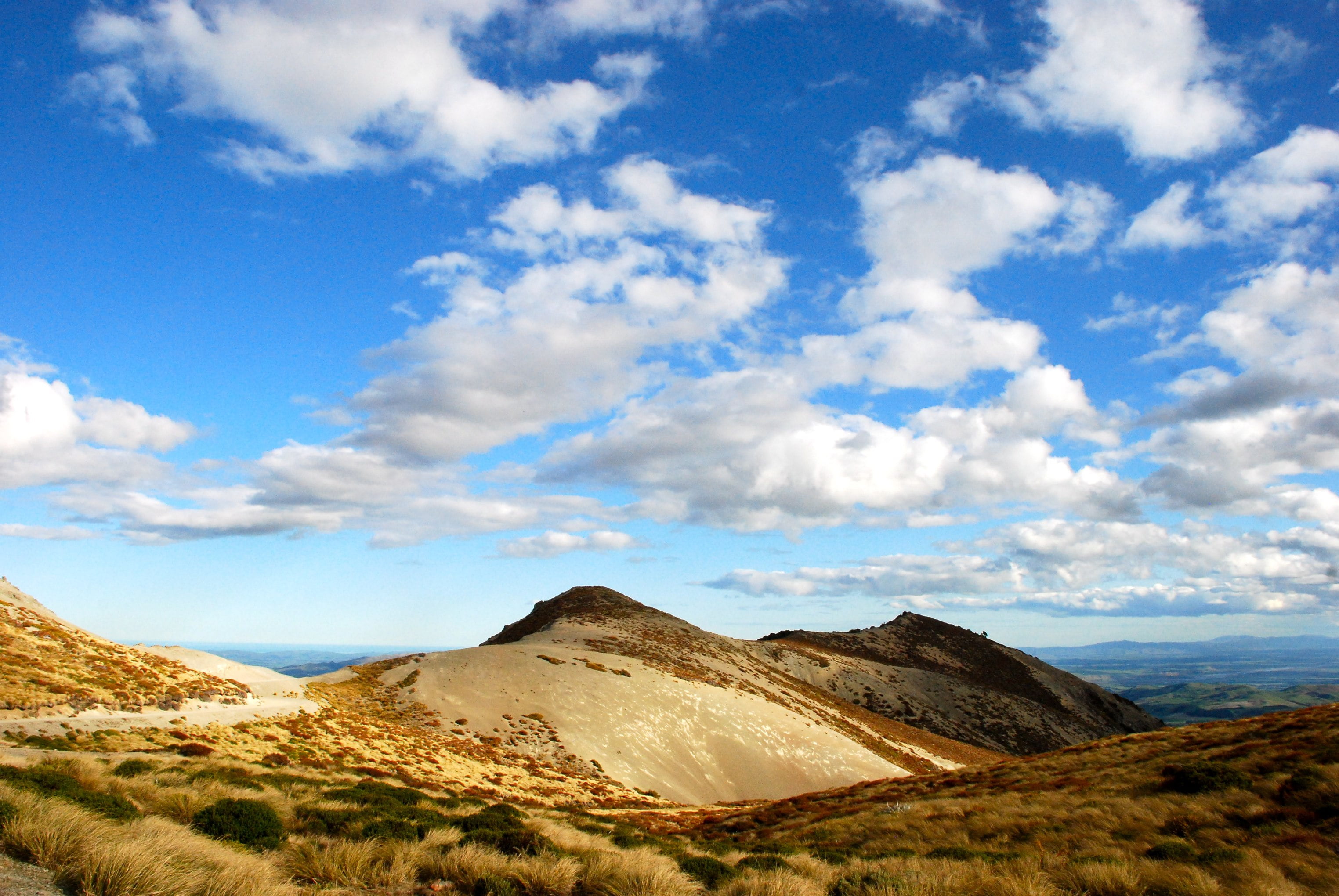 high  country, cloud - Sky, landscape, Mt, mountain Peak, nature, grass, outdoors, travel, nz, summer, Lyford, day, two, brown, mountain, valley, time, HD Wallpaper