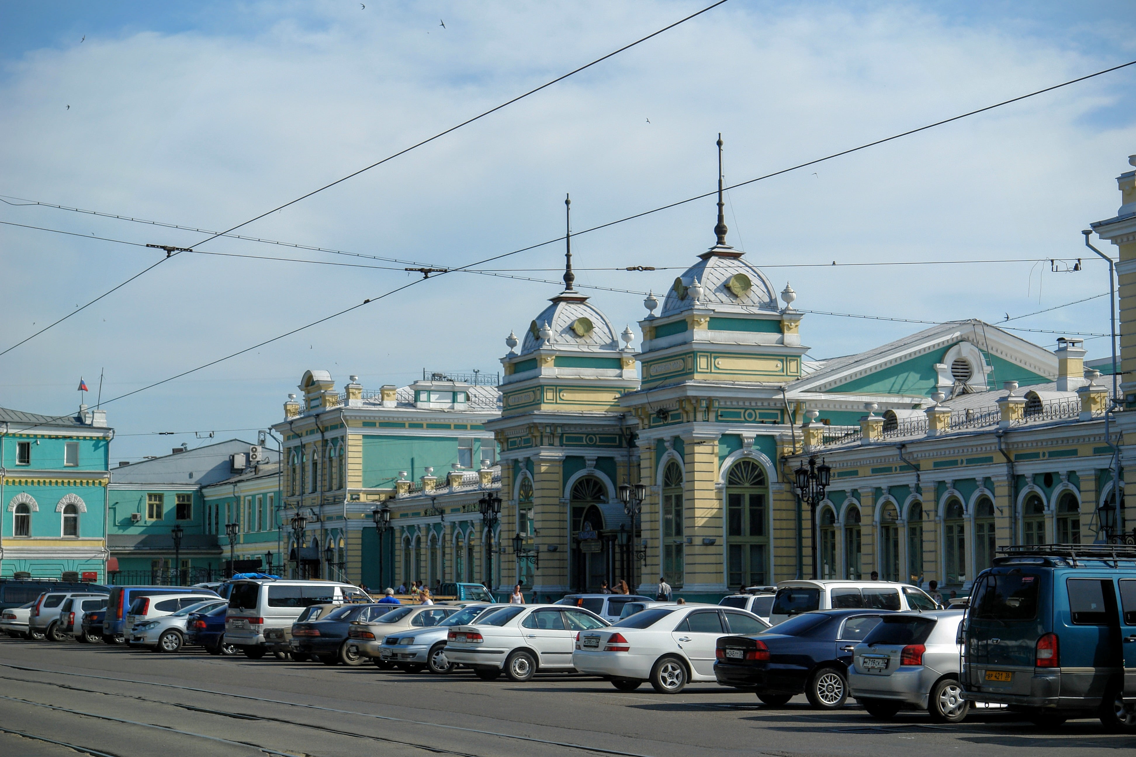 city, architecture, 4K, road, outdoors, nature, land vehicle, belief, religion, irkutsk, building, travel destinations, building exterior, russia, electricity, HD Wallpaper