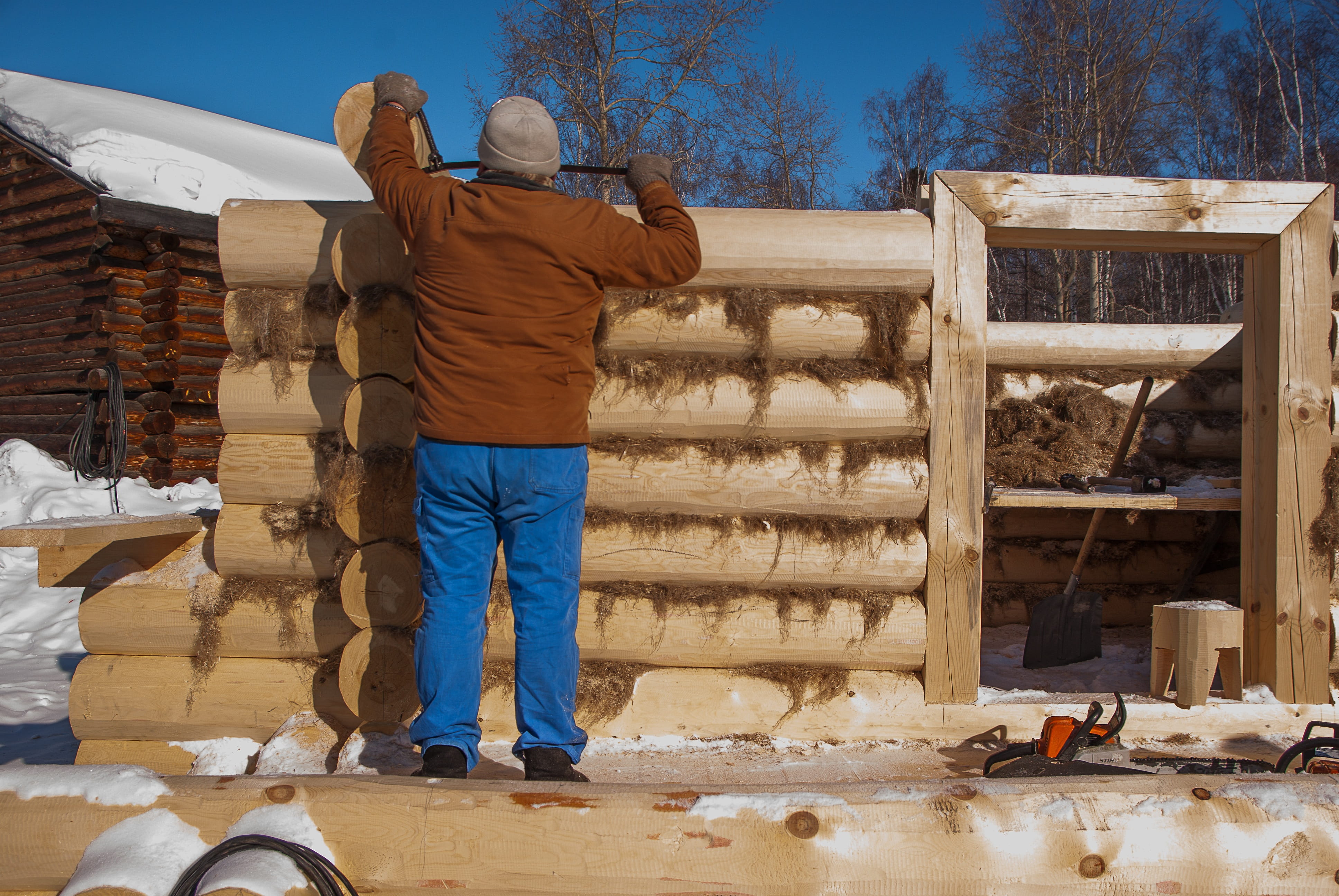 architecture, wood, leisure activity, stack, tree, timber, casual clothing, log, irkutsk, lifestyles, standing, built structure, real people, nature, wooden house, HD Wallpaper