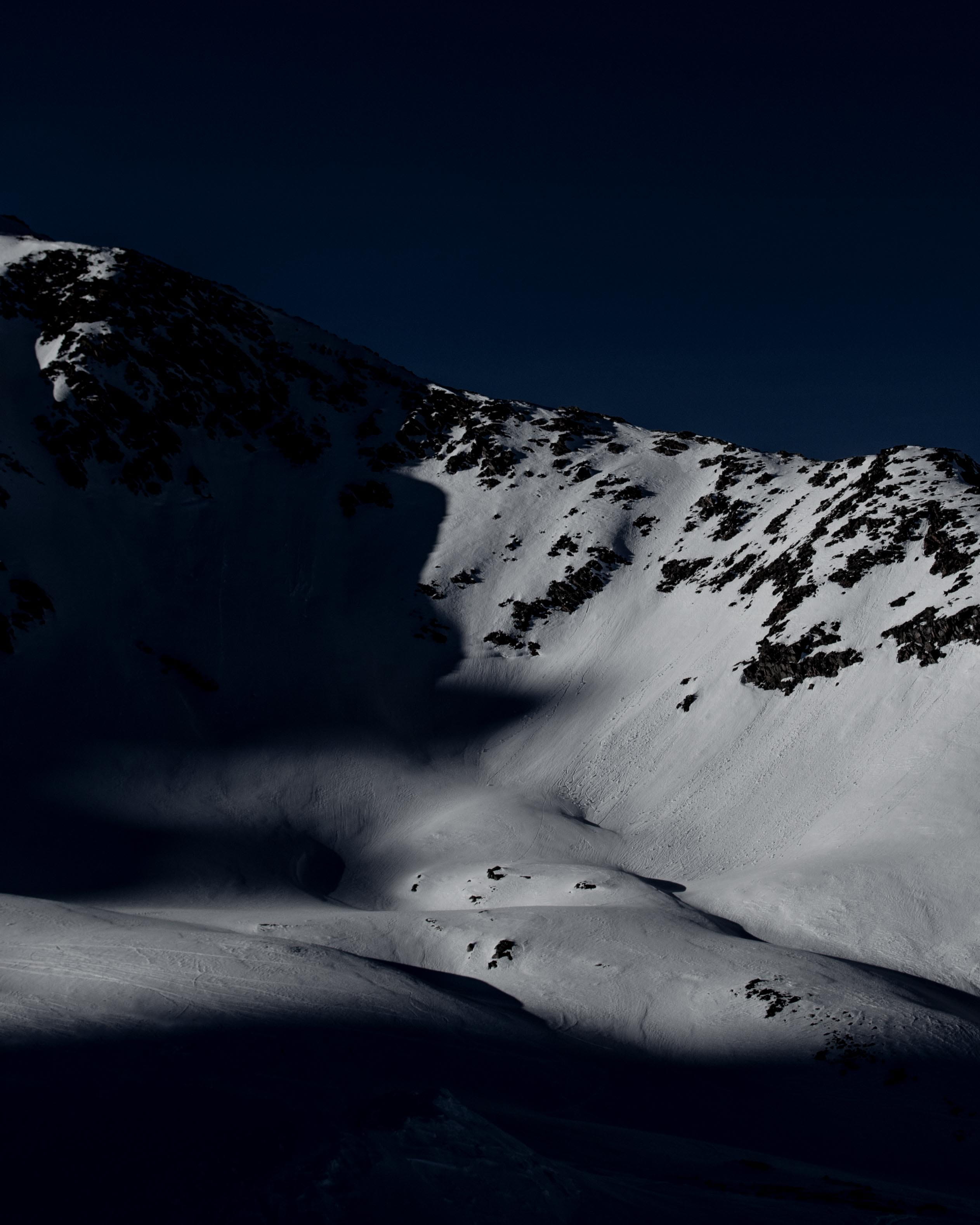 light, soil, cold temperature, alps, night, animal, stubaier gletscher, remote, glacier, mountain range, sand, snow, no people, 2K, beauty in nature, landscape, Phone HD Wallpaper