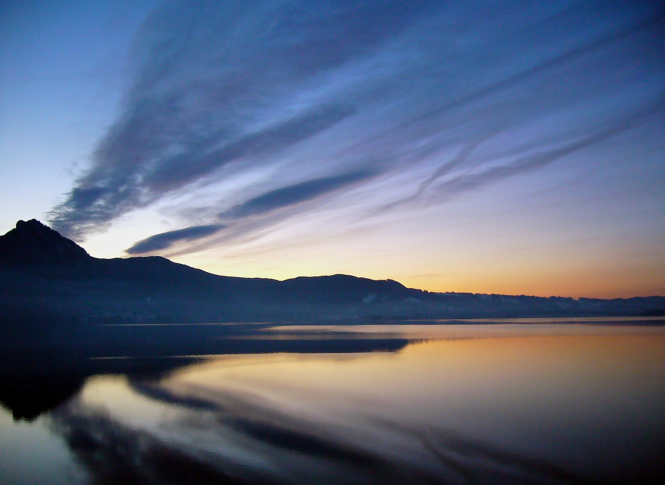 sunset, mountain, horizon, cloud - sky, beauty in nature, view, panorama, sky, landscape, tranquility, mountains, non-urban scene, winter magic, nature, HD Wallpaper