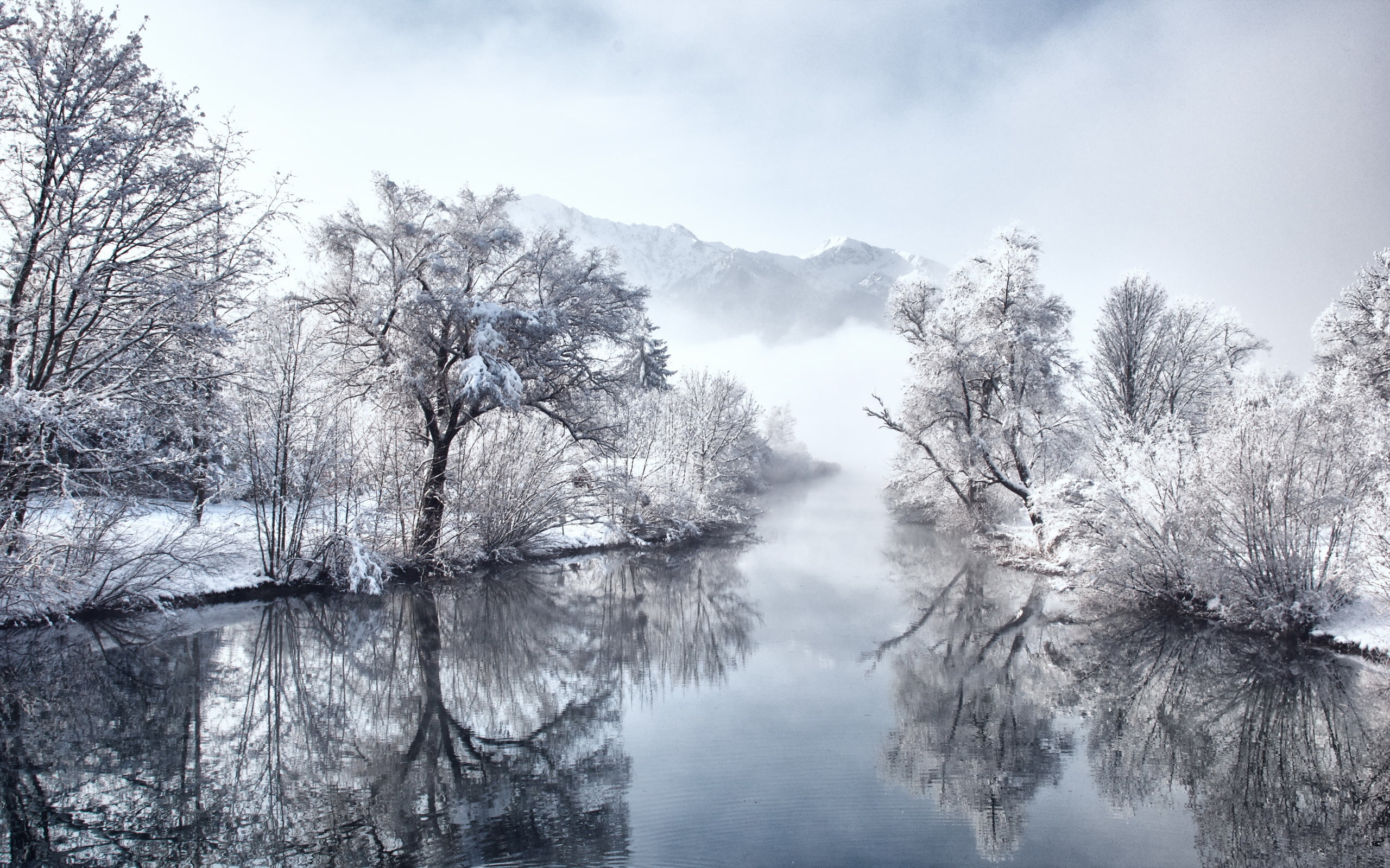 rSchnee, Germany, Winte, Bayern, Ice, 2K, Kochelsee, HD Wallpaper