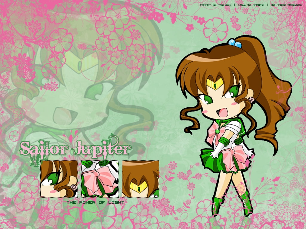 moon, art, jupiter, sailor, Sailor Moon, Makoto, Sailor Jupiter, 480P, hd, anime, HD Wallpaper