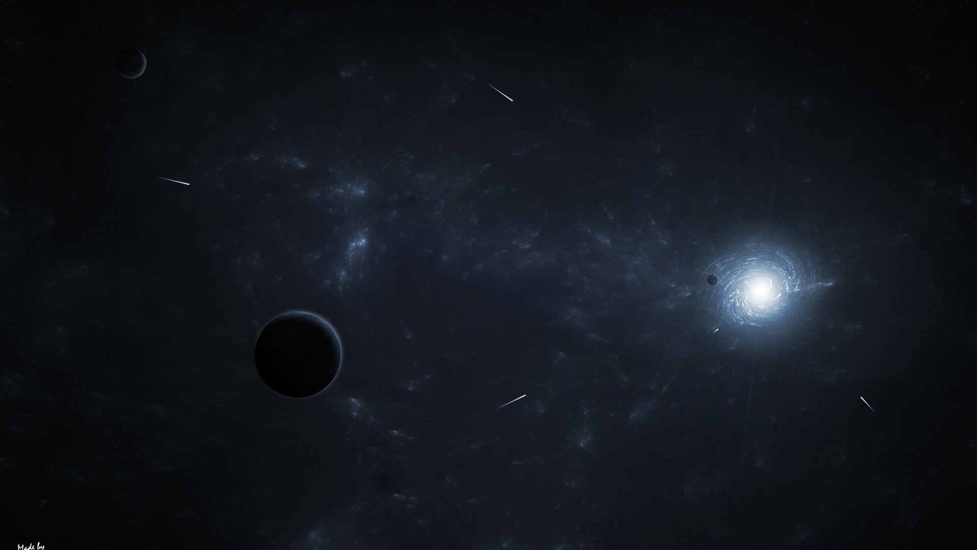 art, save, hole, stars, galaxie, Black, Moon, hd, gallaxie, 1080P, jupiter, space, black hole, HD Wallpaper
