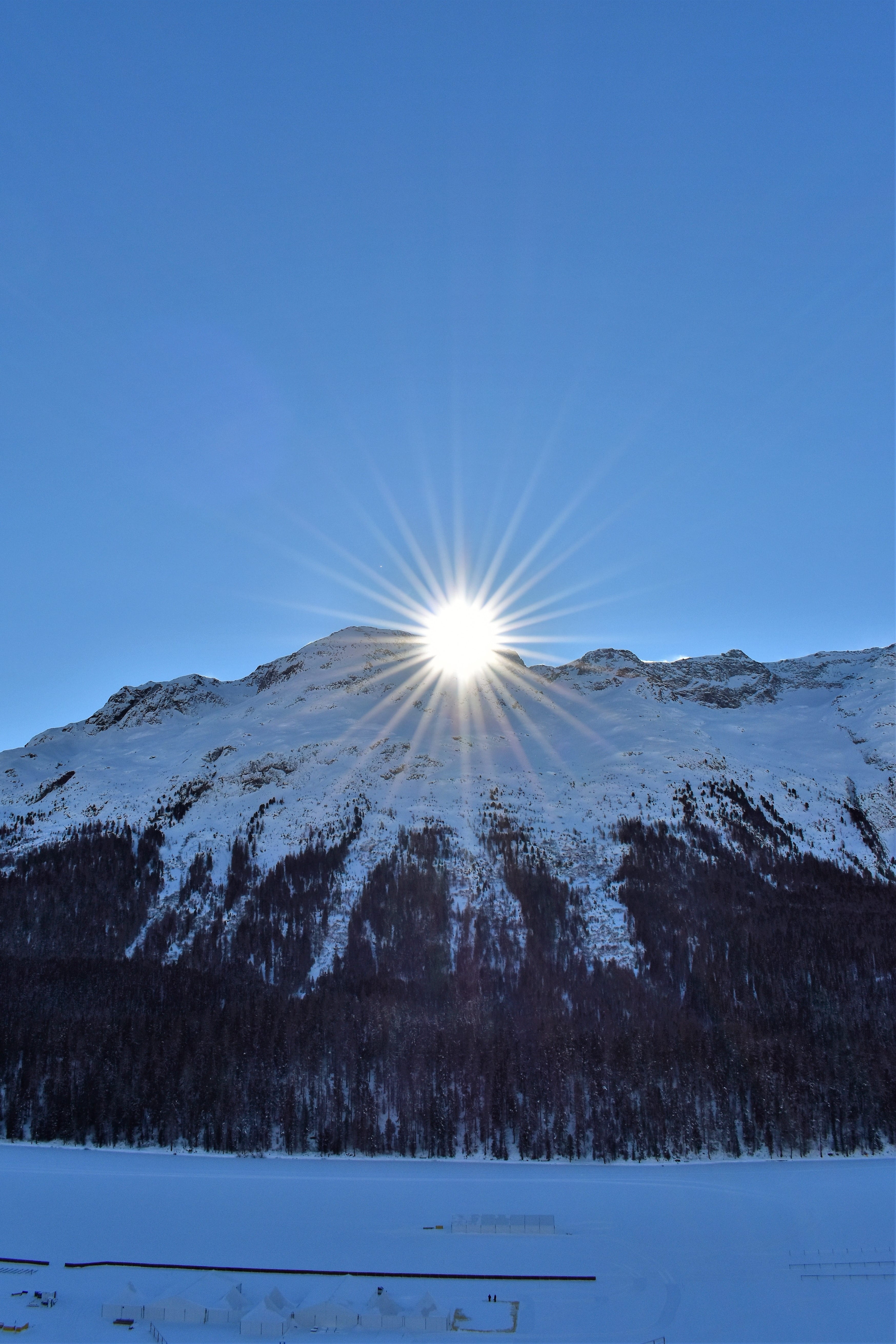 mountains, winter, environment, tranquil scene, plant, bright, ski area, mountain, powder snow, alpine panorama, sunbeam, skiing, lens flare, switzerland, Phone HD Wallpaper