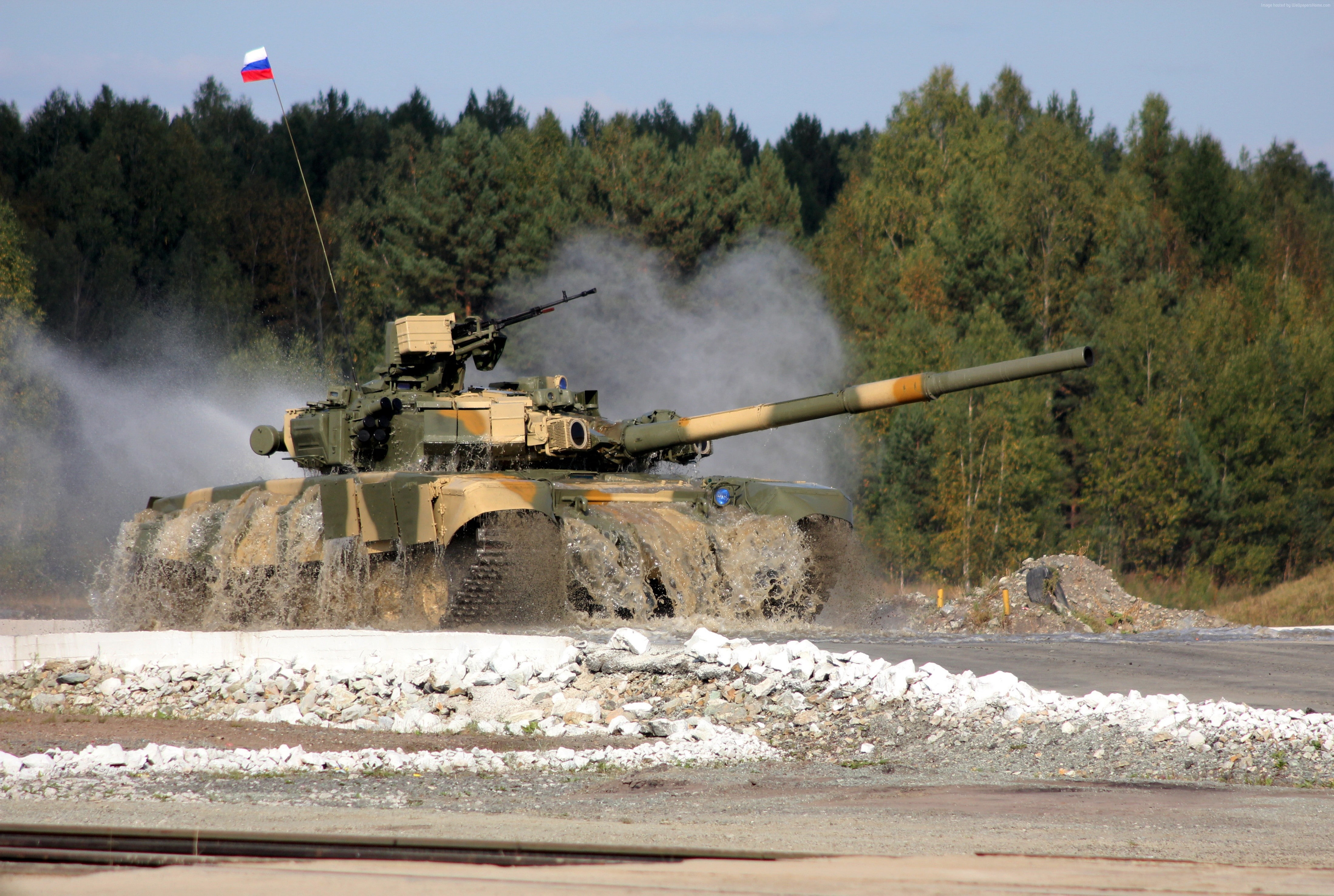 Russian Ground Forces, Russian Army, third-generation, T-90A, 4K, military vehicles, test operation, MBT, tank, HD Wallpaper