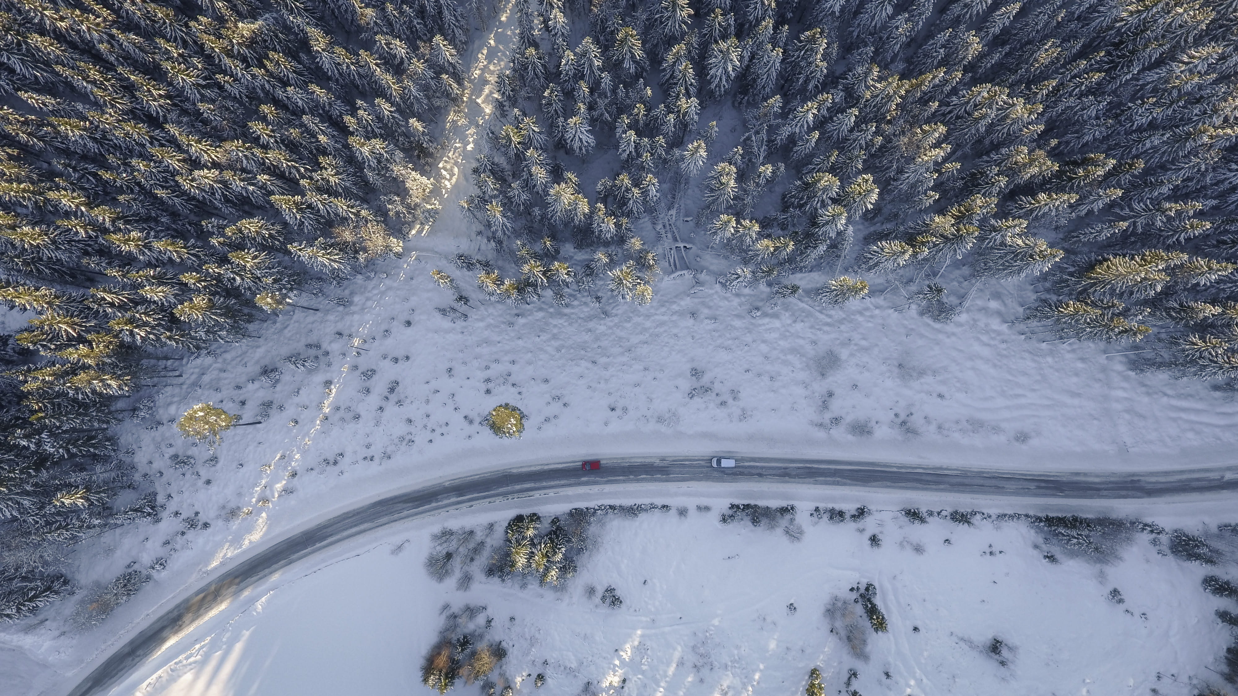 frozen, scenic, ice, nature, day, icy, outdoors, speed, scenics - nature, daylight, photography, cars, landscape, beauty in nature, forest, high angle shot, HD Wallpaper