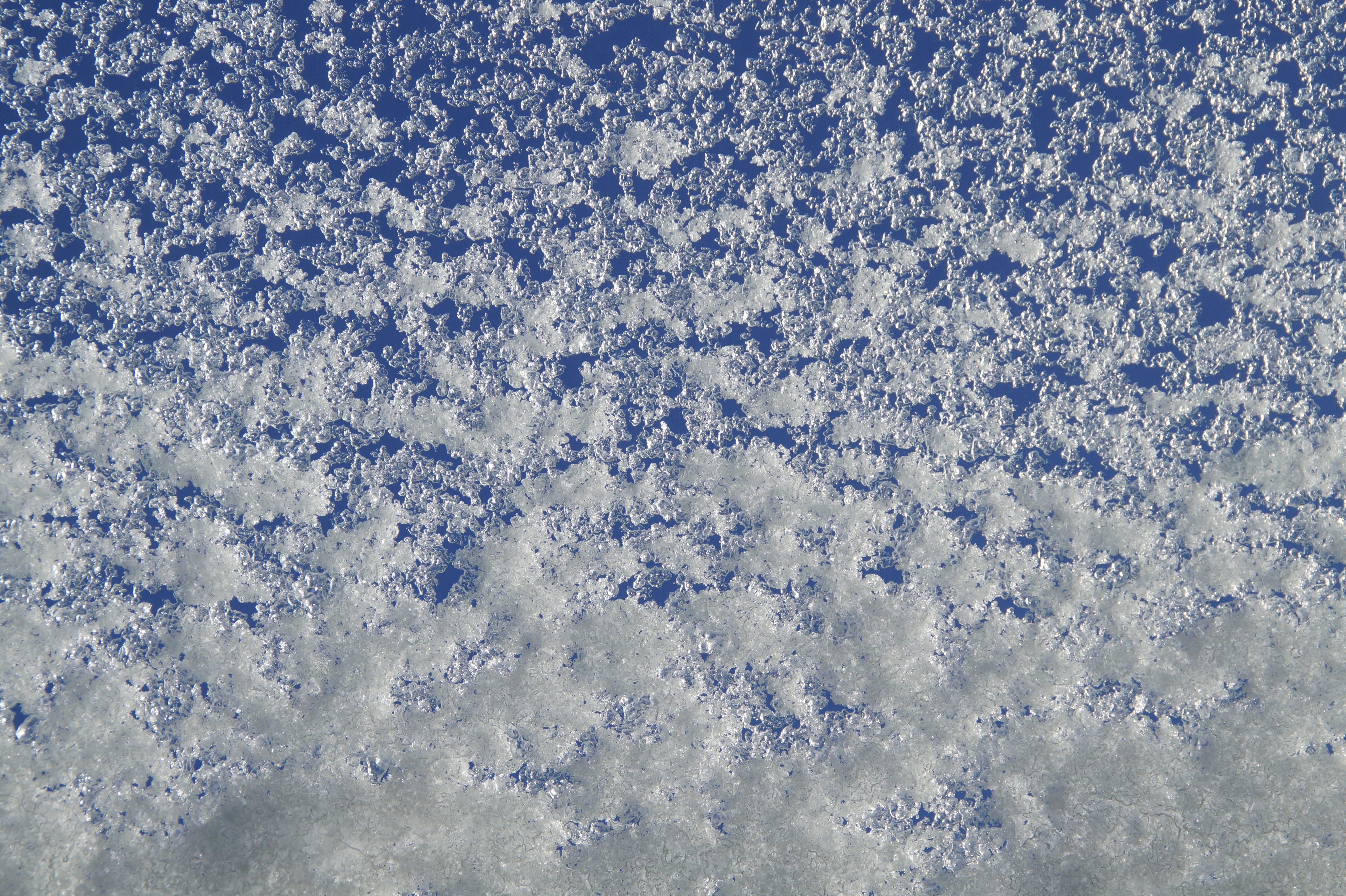 window, no people, blue, white, cloud - sky, frozen, area, Winter, day, icy, background, sky, Structure, nature, Snow, winter blast, close-up, texture, HD Wallpaper