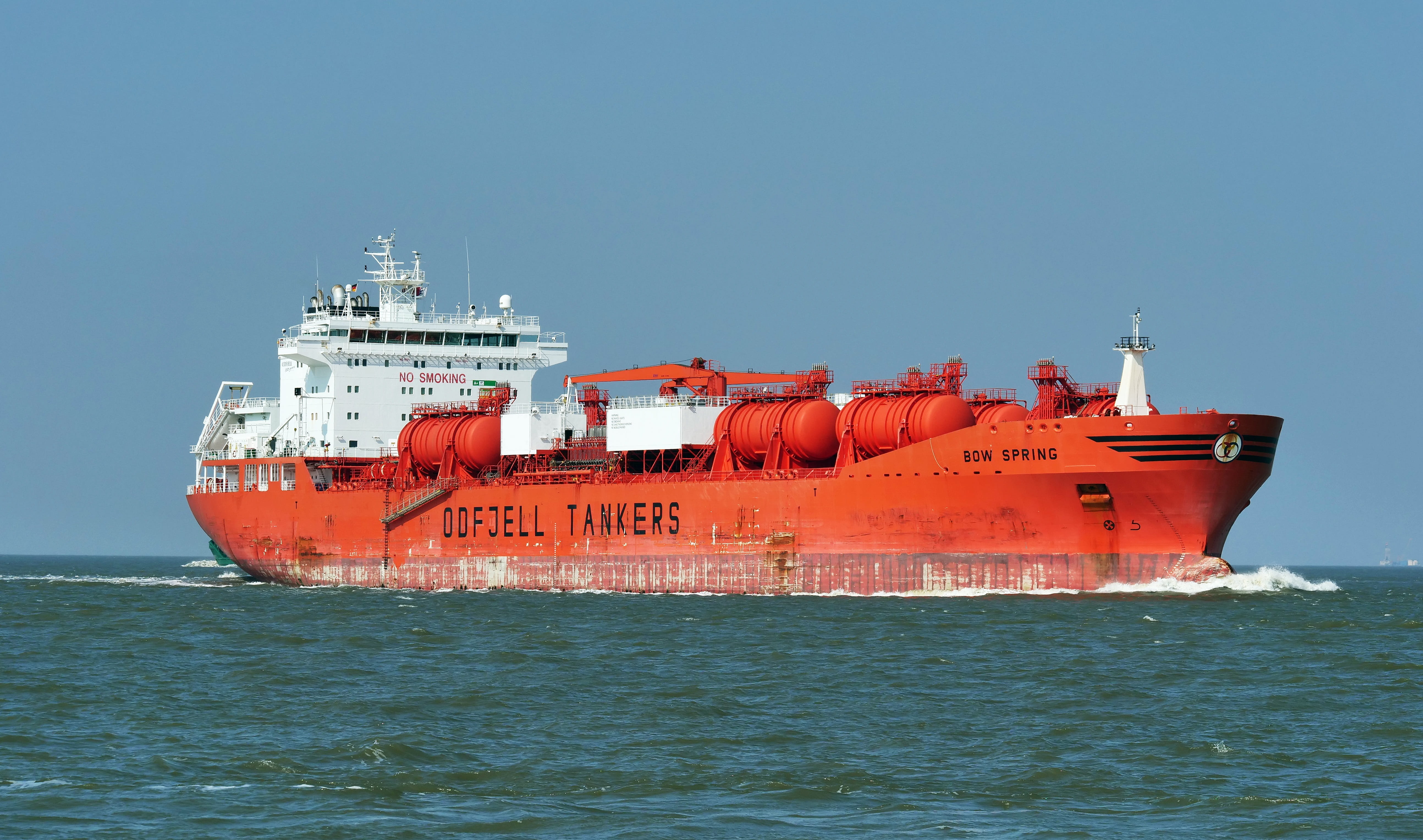 transportation, shipping, tanker, container, mouth of the elbe river, nautical vessel, outdoors, cruise ship, sea, industrial ship, transport, clear sky, HD Wallpaper