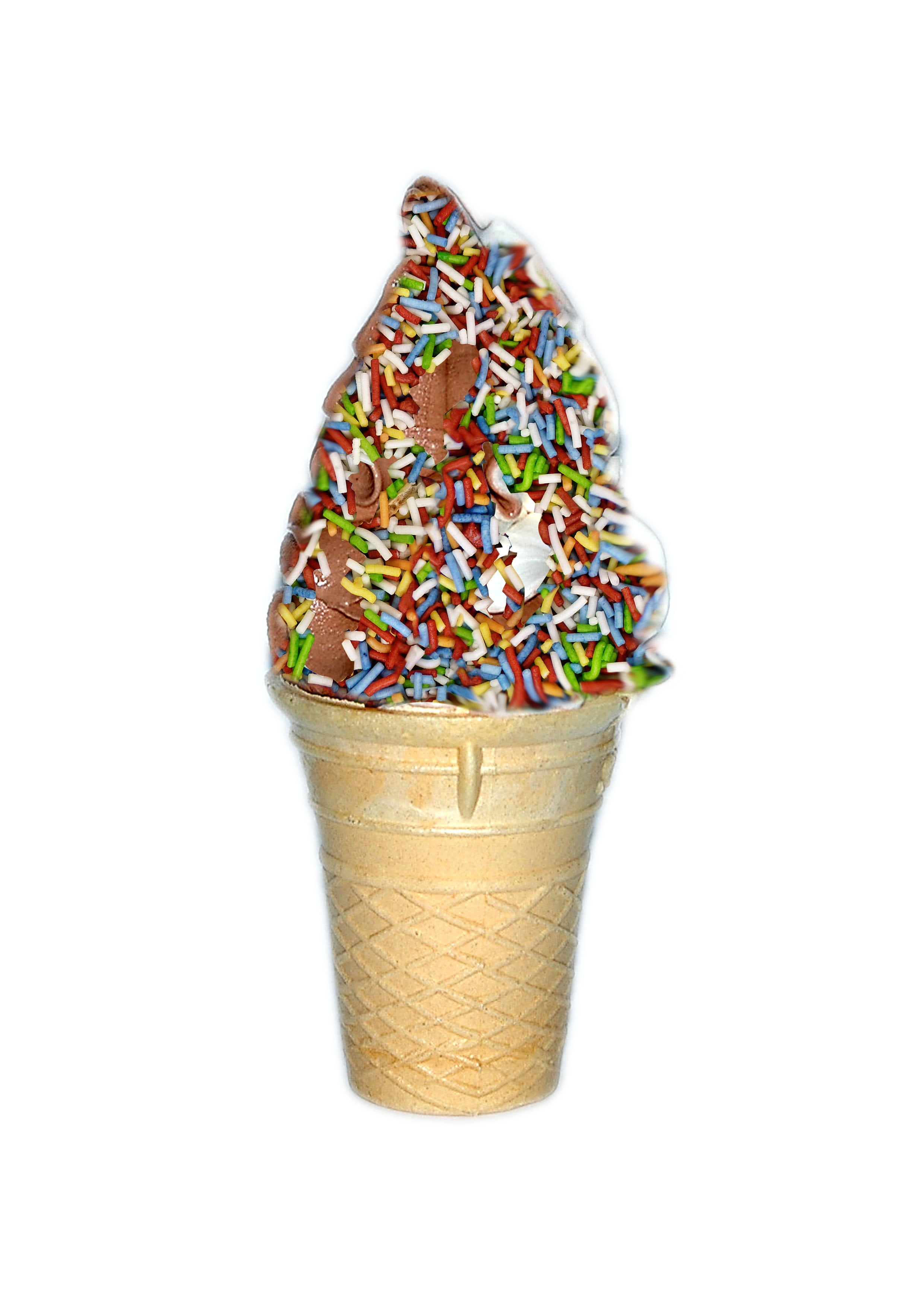 dessert, no people, single object, ice, copy space, 2K, soft ice cream, ready-to-eat, ice cream, sweet, frozen, close-up, snack, white background, unhealthy eating, Phone HD Wallpaper