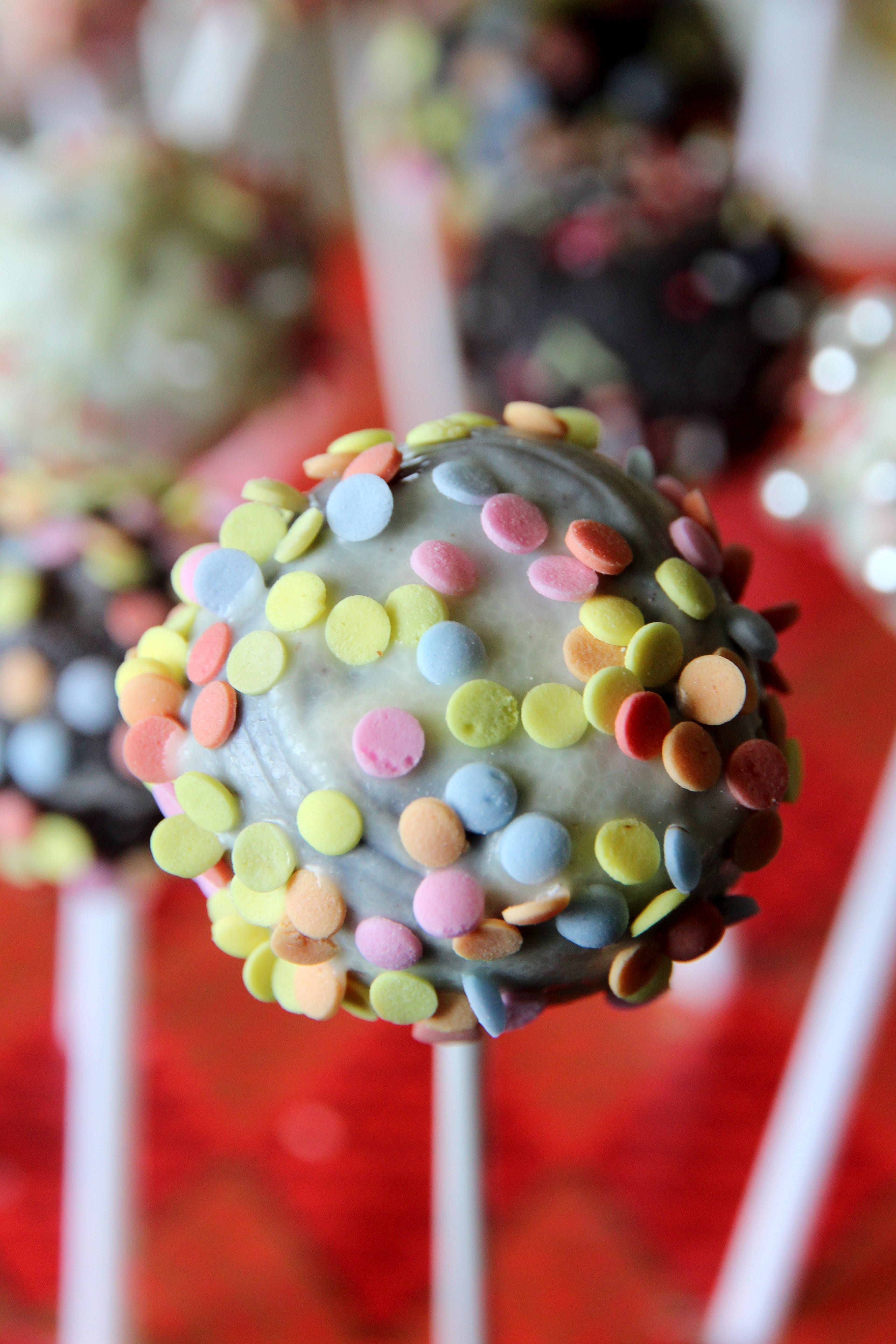 unhealthy eating, red, close-up, sweet Food, confectionery, 5K, multi Colored, food and drink, children, delicious, Cookie, spherical shape, colorful, Phone HD Wallpaper