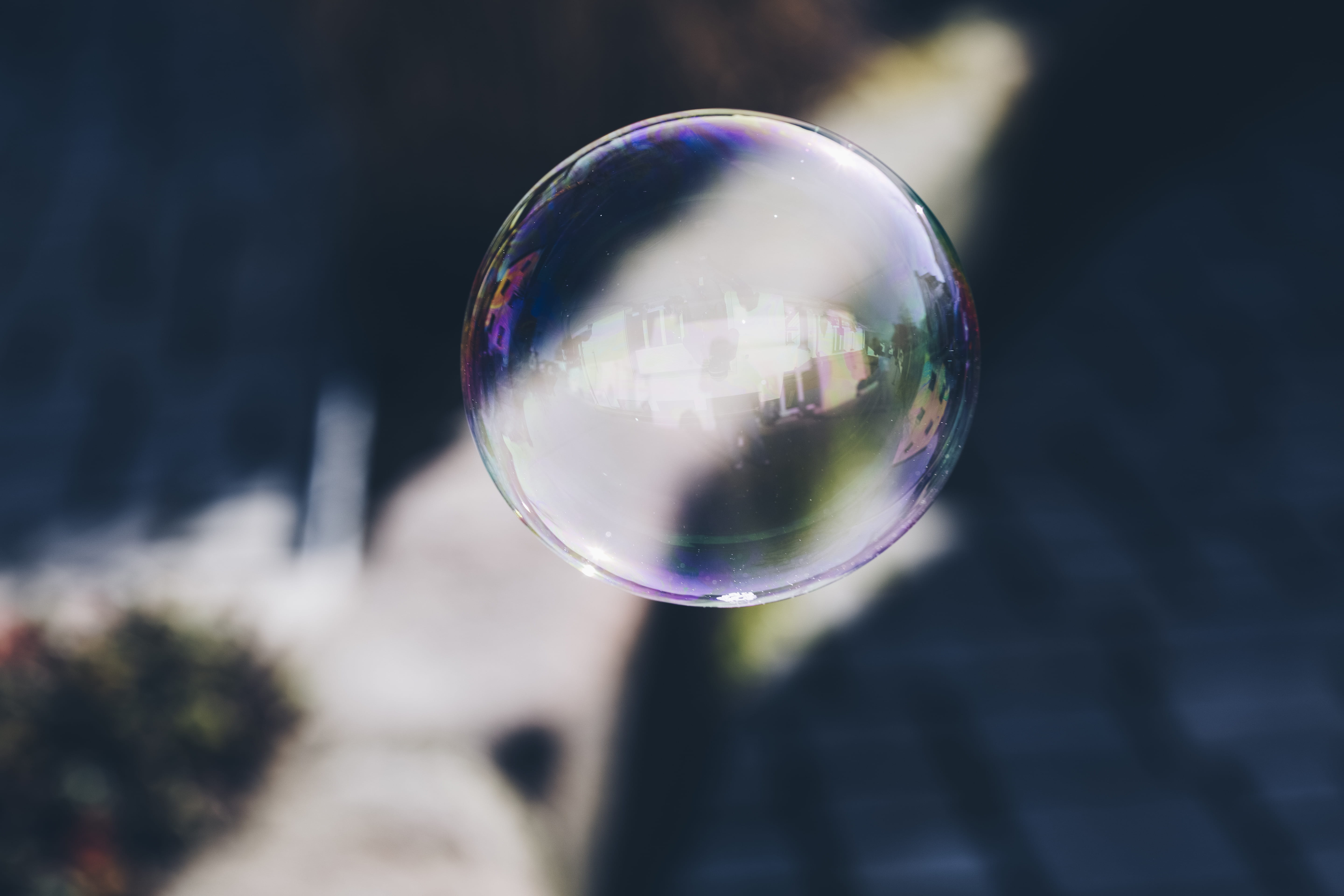 mirror, blur, ball-shaped, shape, crystal, see-through, reflection, day, sphere, outdoors, clear, fragility, selective, optical reflection, round out, soap bubble, HD Wallpaper