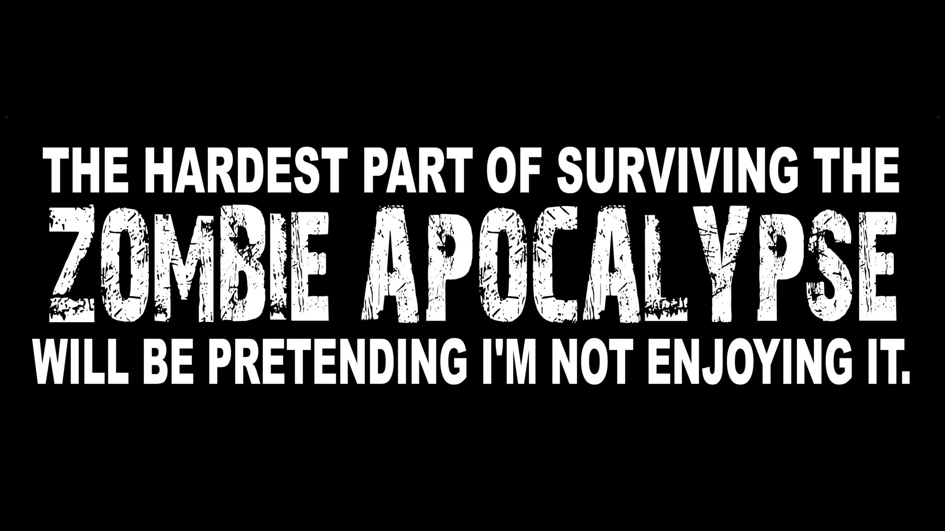 hardest, surviving, Zombie Apocalypse, 1080P, HD Wallpaper