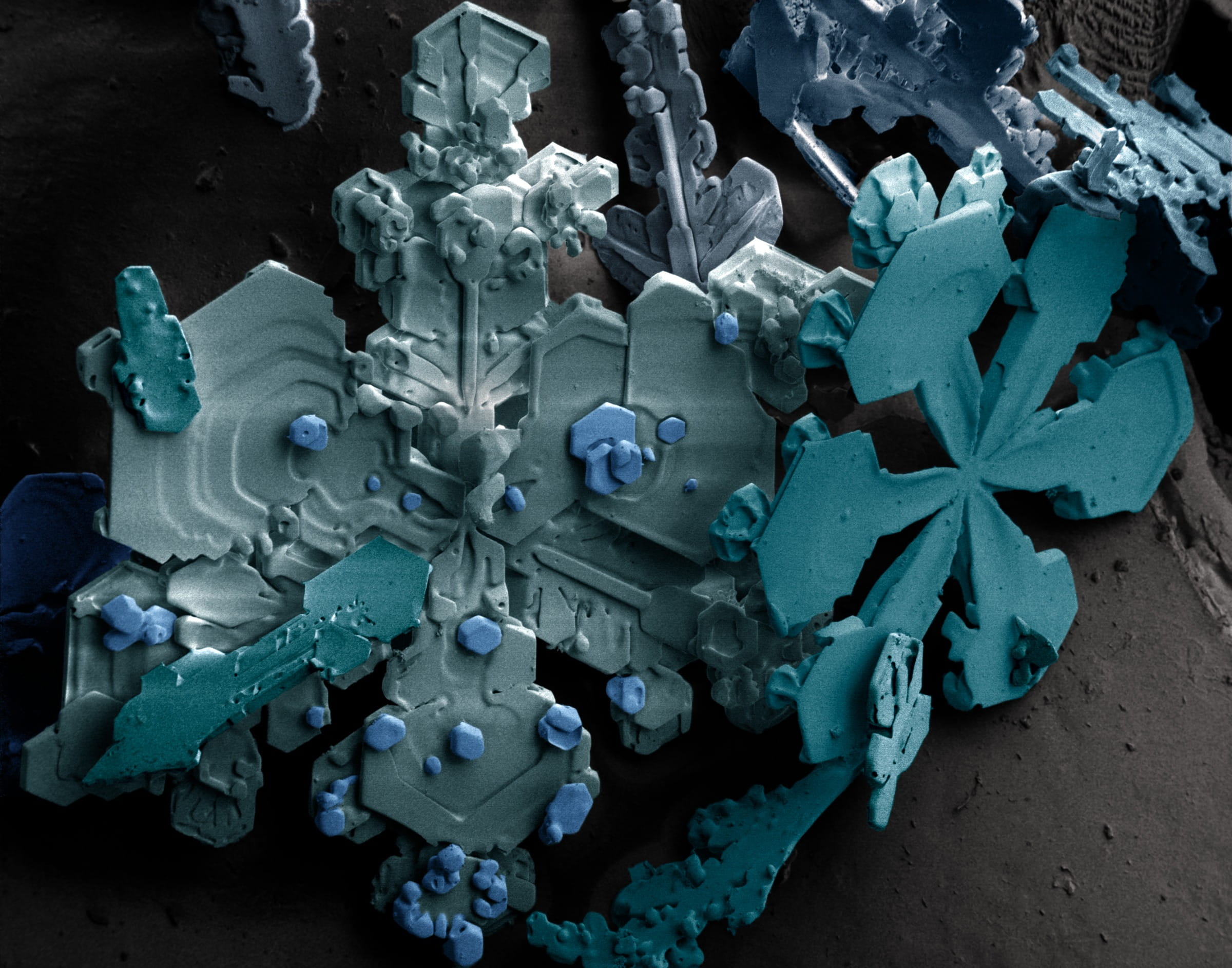 electron micrograph, art and craft, metal industry, ice, still life, day, close, Ice, representation, frozen, crystal form, decoration, pattern, plastic, HD Wallpaper
