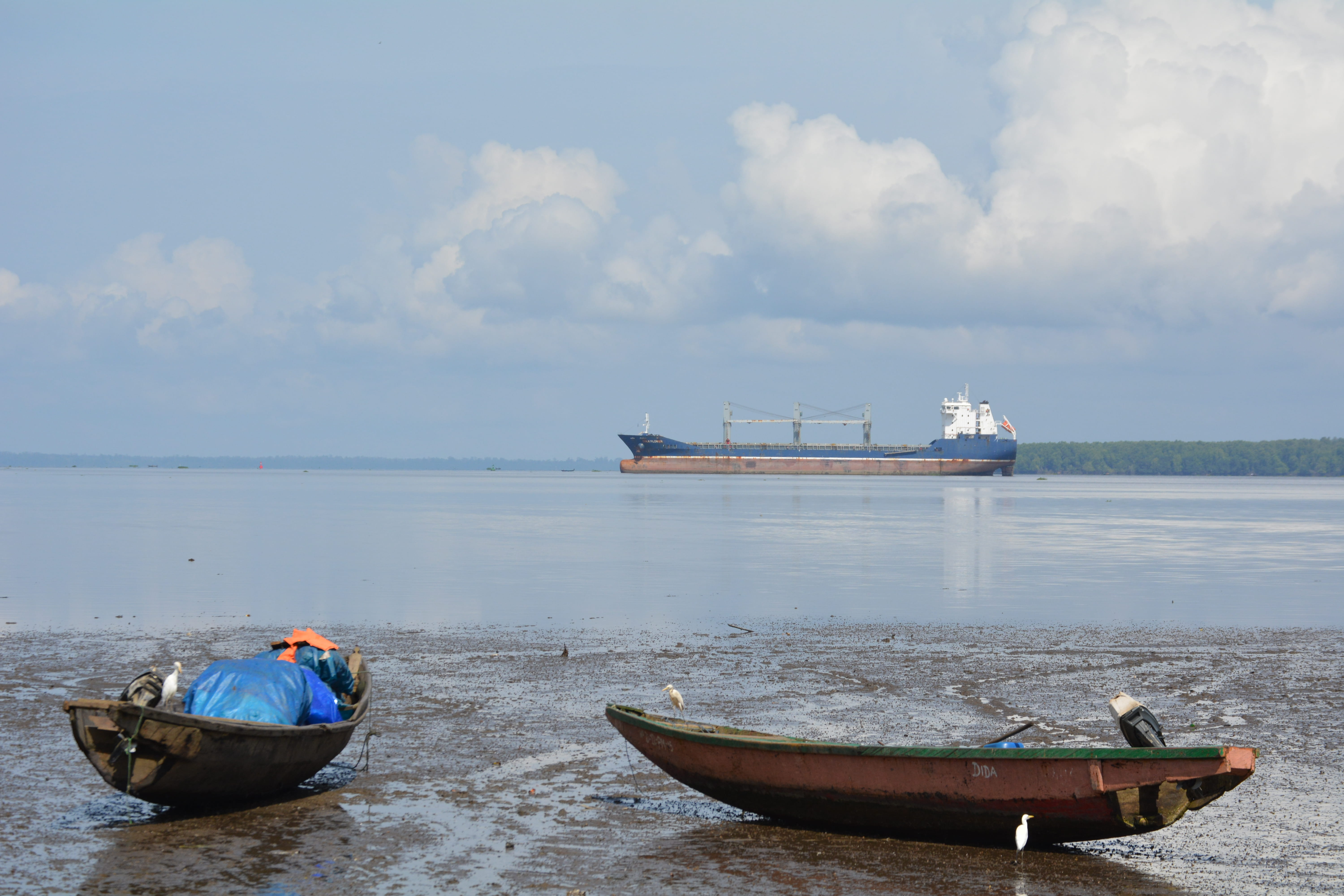 5K, boats, day, nature, fishing boat, scenics - nature, river, sea, travel, beauty in nature, cloud - sky, no people, fishing industry, tranquil scene, HD Wallpaper