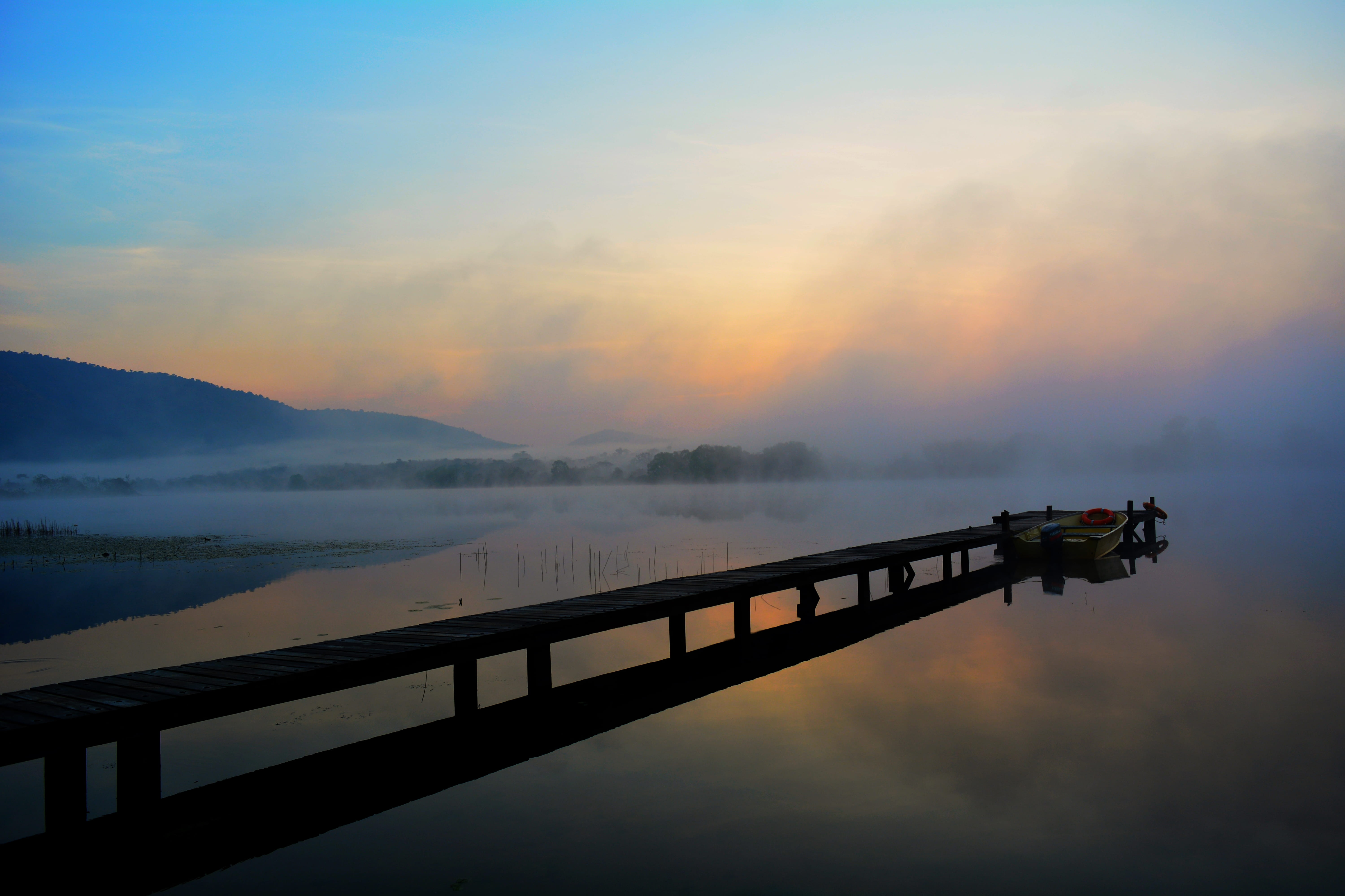 domaine du petpenoun, beauty in nature, morning, cameroun, mountains, no people, kmertour, scenics - nature, sunrise, outdoors, orange color, vacation, HD Wallpaper
