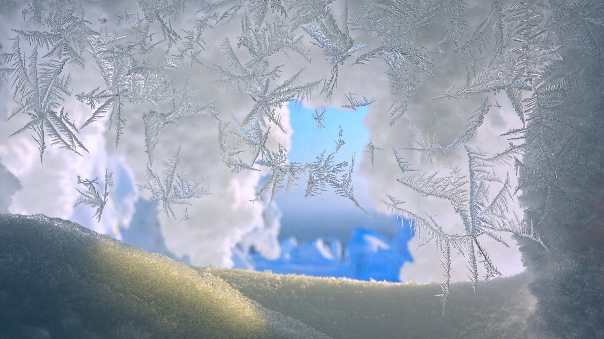 1080P, ice, nature, calm, closeup, winter, iceberg, depth of field, landscape, snow, frost, HD Wallpaper