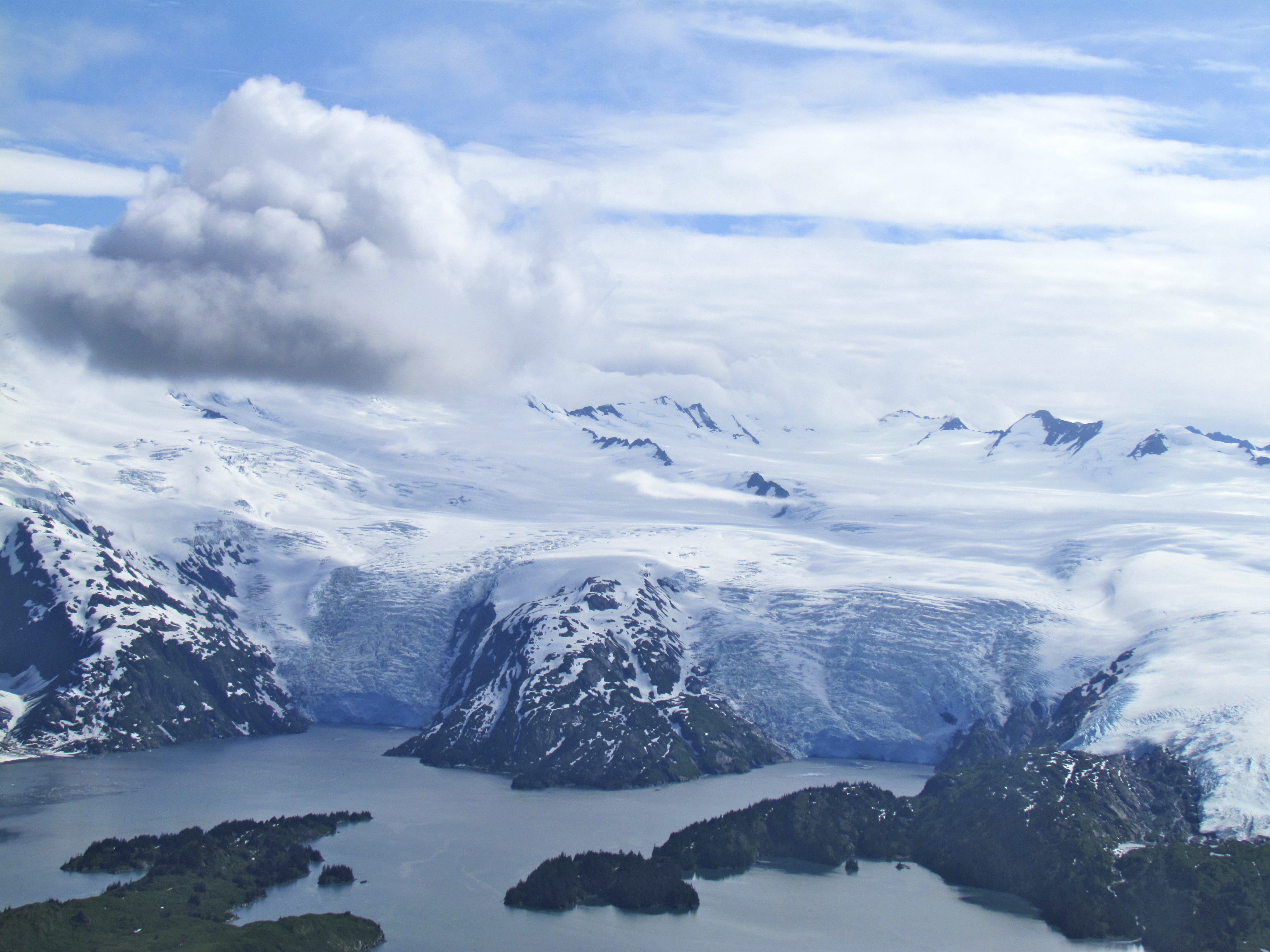 cold temperature, winter, mountains, outdoors, 4K, nature, sea, tranquility, snow, wild, scenics - nature, glacier, snowcapped mountain, vista, sky, college fjord, HD Wallpaper