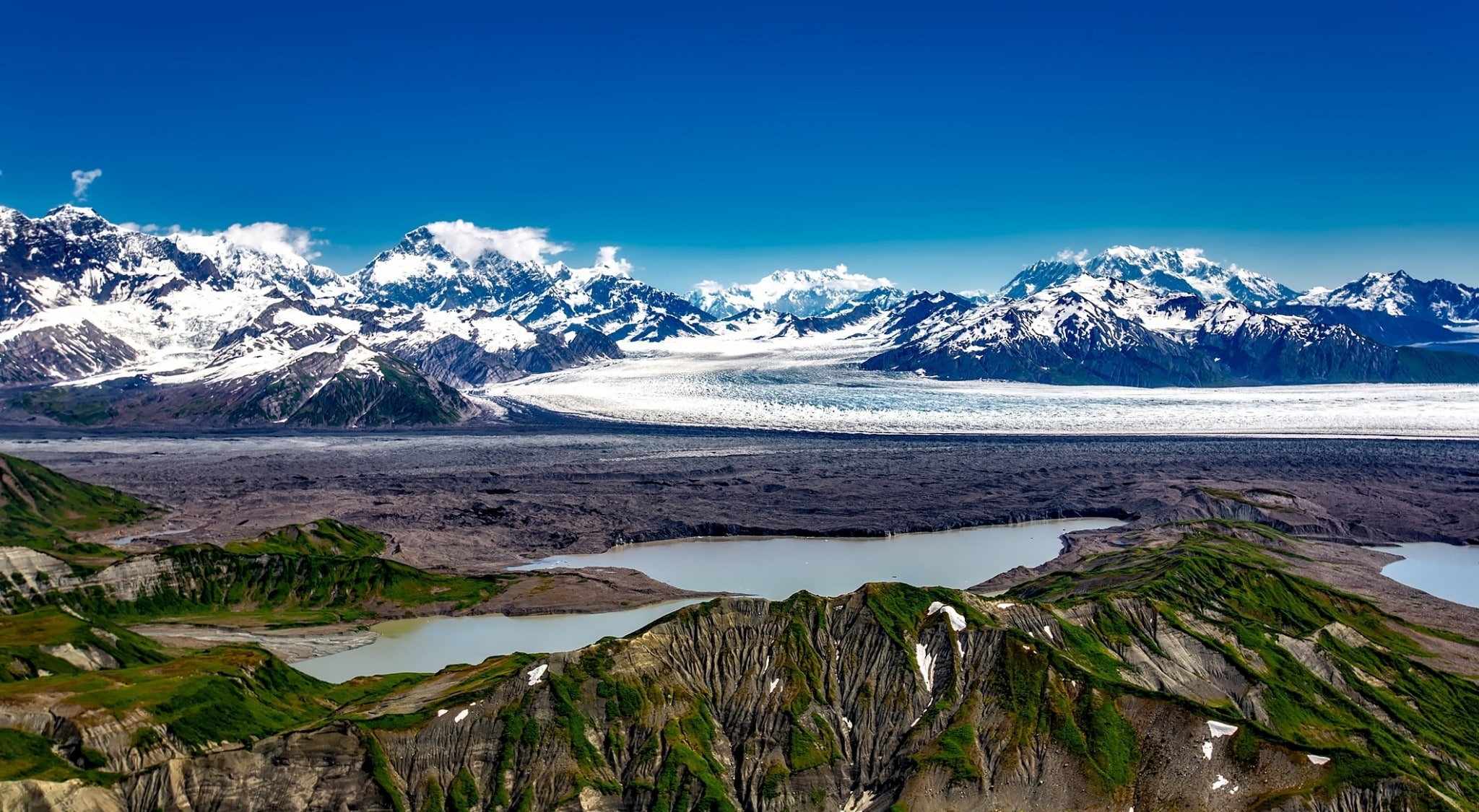 Alaska, Outdoors, Scenic, scenics - nature, mountain peak, United States, Wilderness, snowcapped mountain, lagoon, 1080P, winter, Mountains, no people, HD Wallpaper