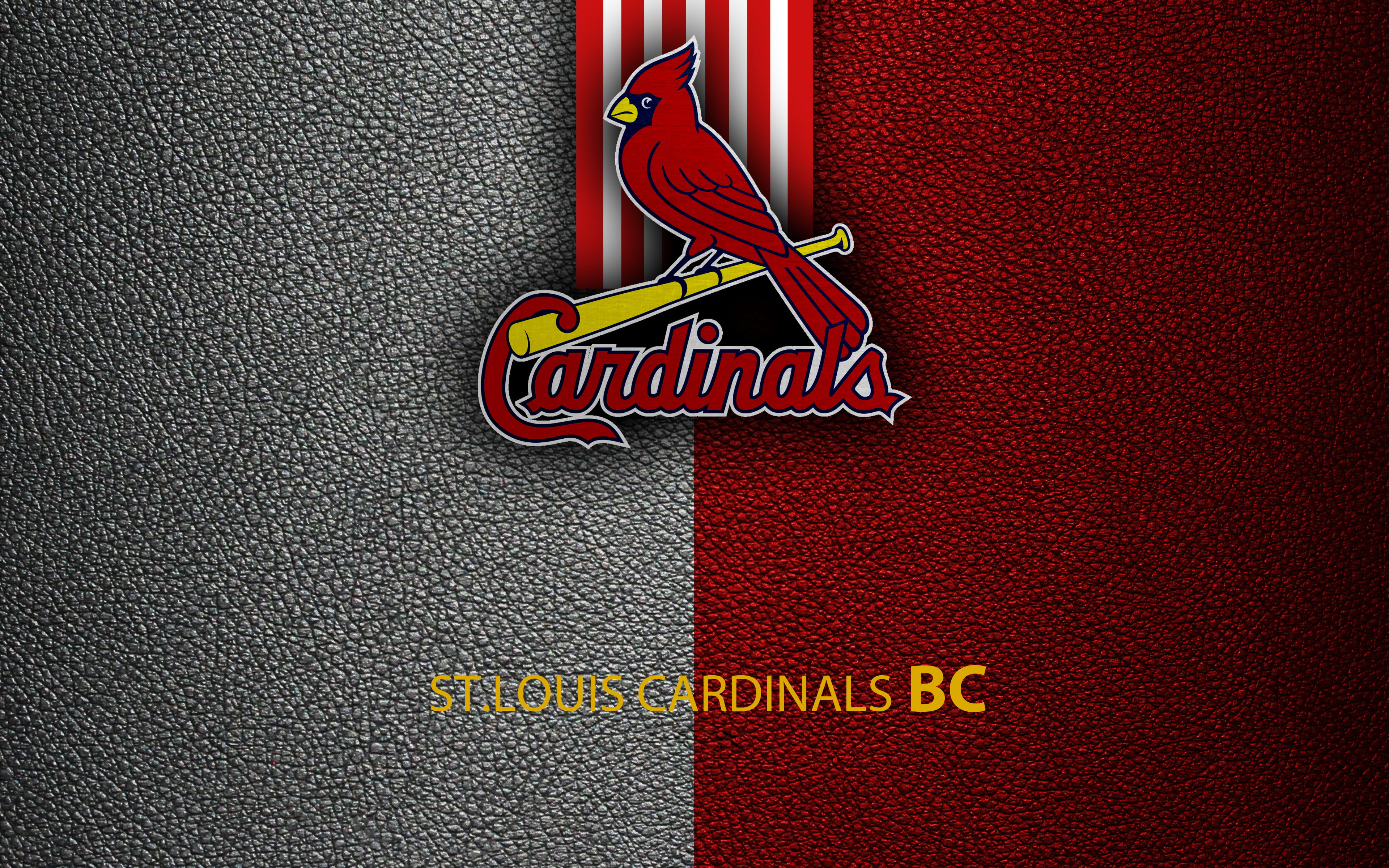 MLB, Logo, 4K, Baseball, St. Louis Cardinals, HD Wallpaper