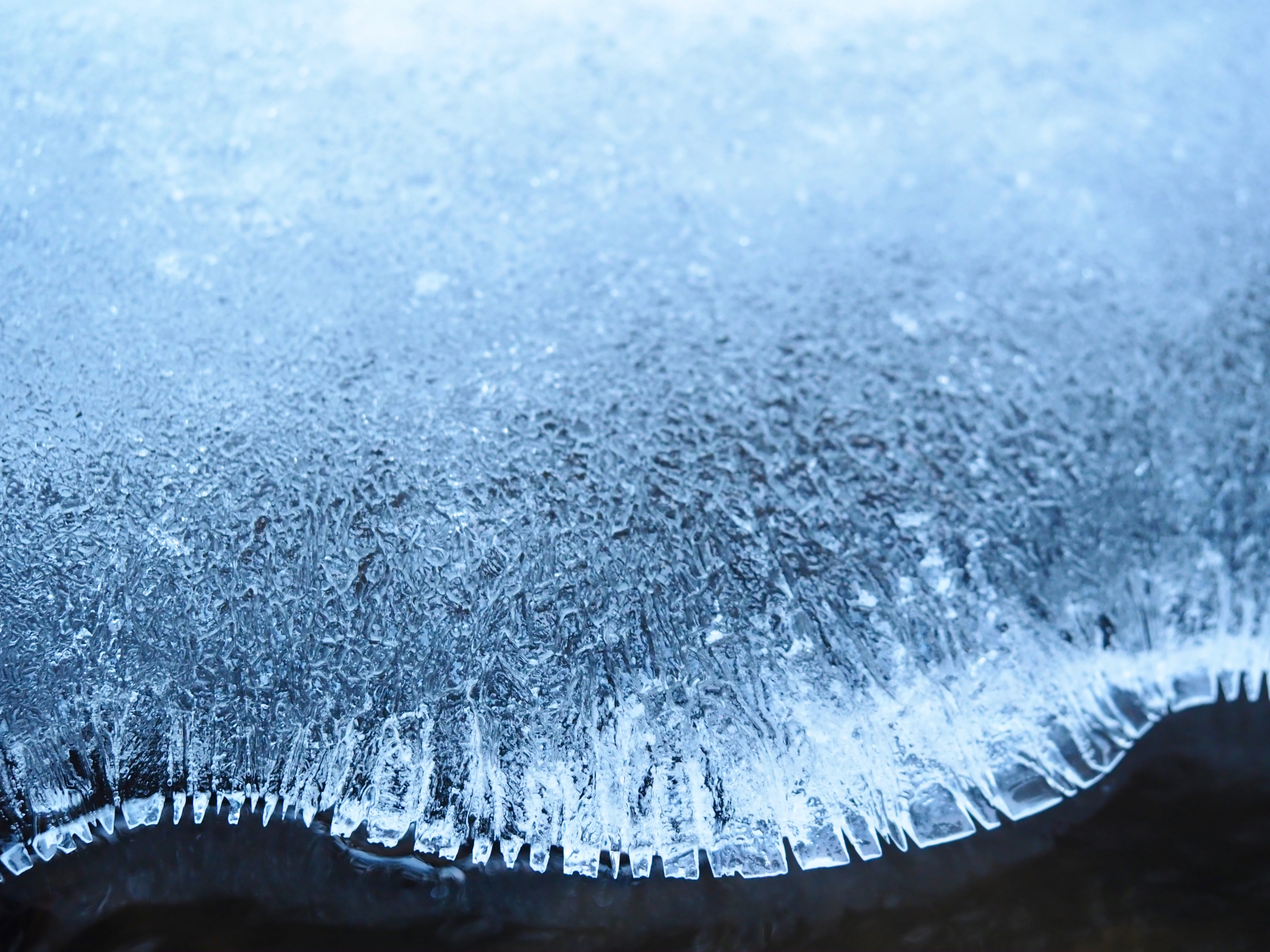 cold temperature, 5K, rivers edge, river, environment, cold, ever wild, everwildme, focus on foreground, day, winter, landscape, icicle, crystal, snowcapped mountain, HD Wallpaper