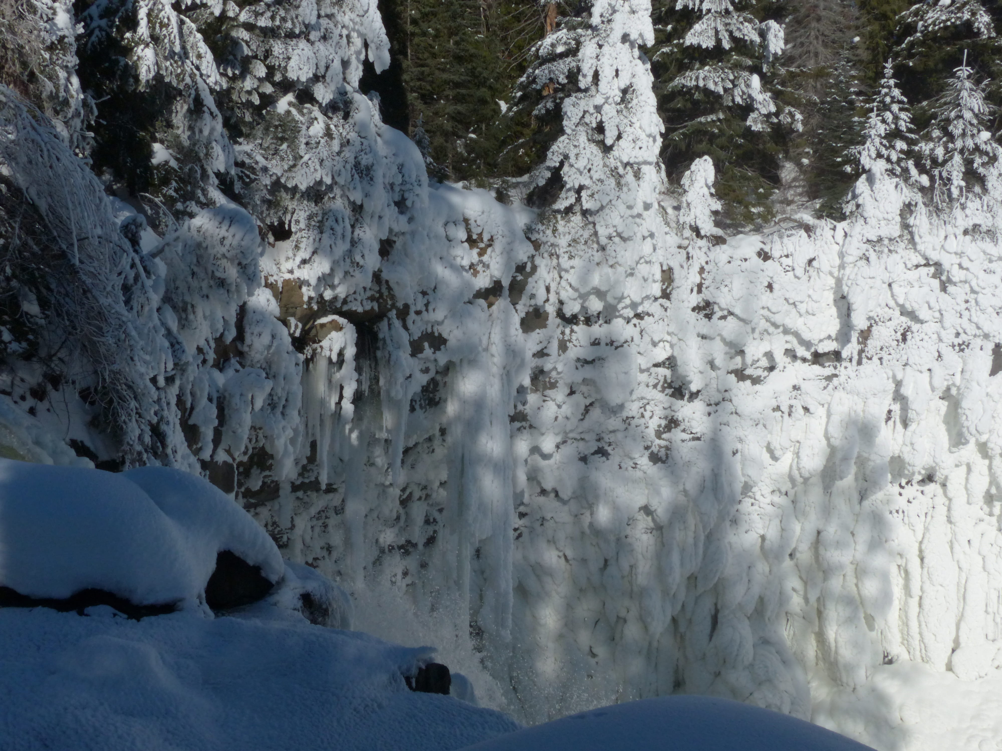 snow, scenics - nature, solid, canada, countryside, frozen, canyon, tranquil scene, ice, frosted, water fall, british columbia, waterfall, season, bitter cold, HD Wallpaper