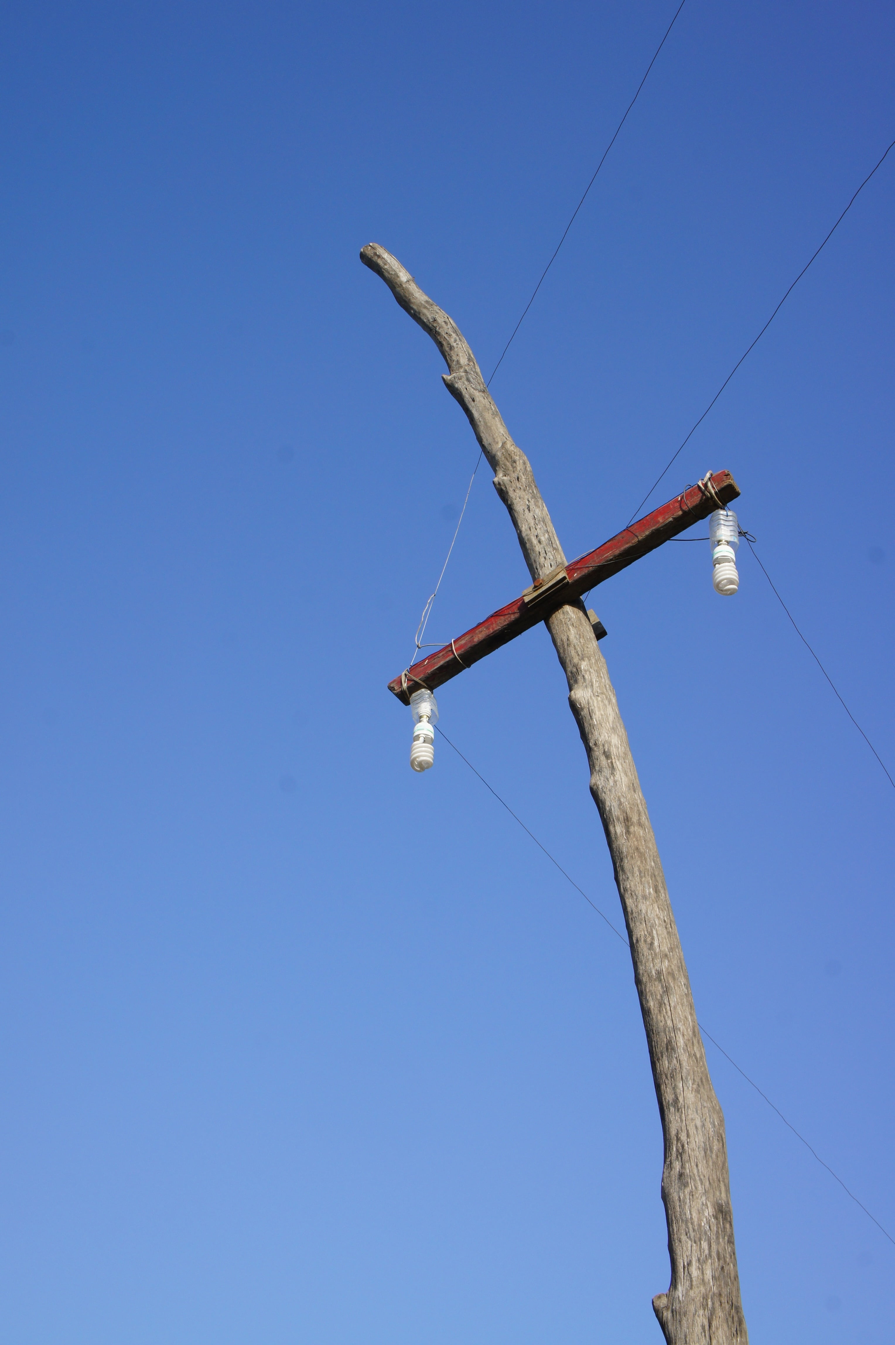 connection, blue, fuel and power generation, 4K, low angle view, tranquility, outdoors, cable, current, line, construction, clear sky, tree, power line, Phone HD Wallpaper