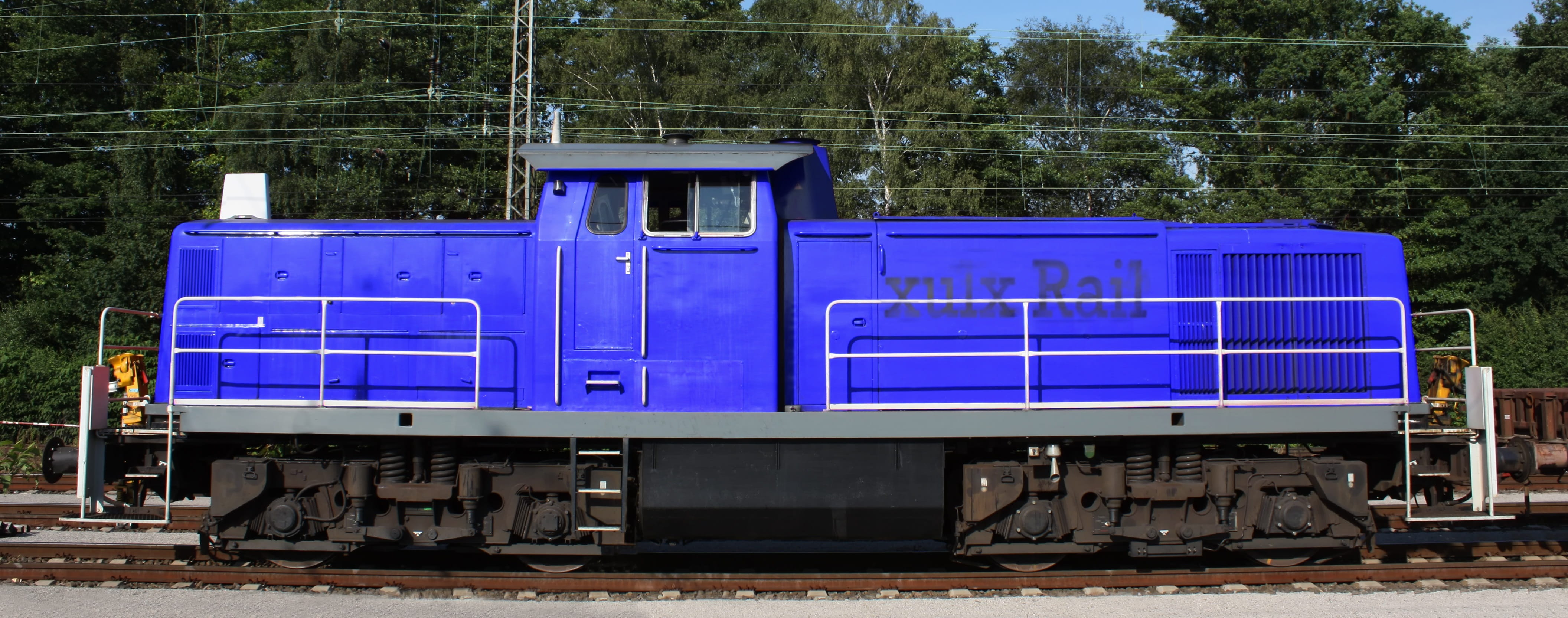 seemed, freight train, rail transportation, zugfahrt, shunting yard, Locomotive, tree, transportation, transport, nature, railway, blue, public transportation, HD Wallpaper