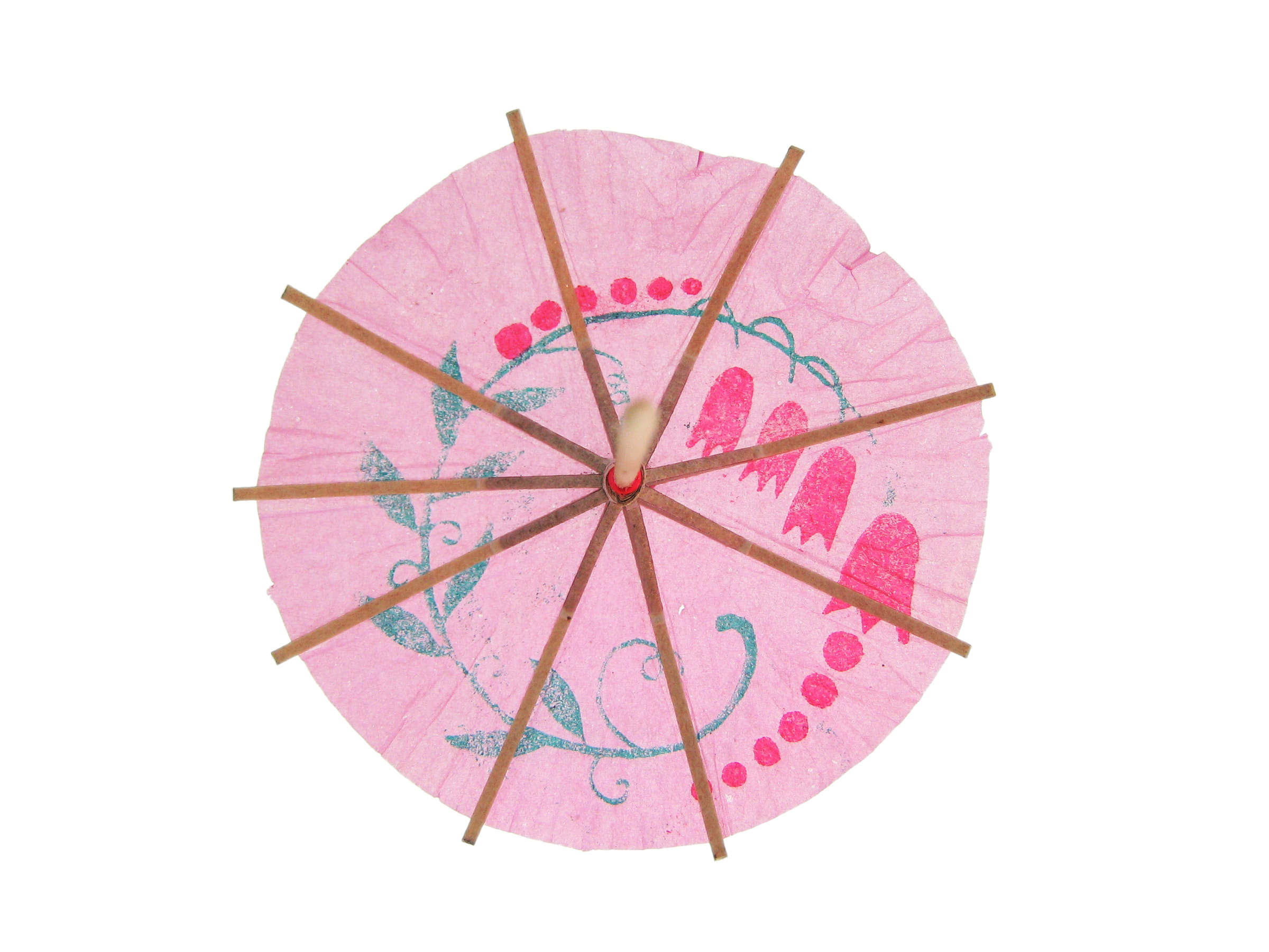 1080P, shape, umbrella, cut out, red, white background, multi colored, creativity, food and drink, indoors, close-up, pink color, stick, coctail, studio shot, HD Wallpaper