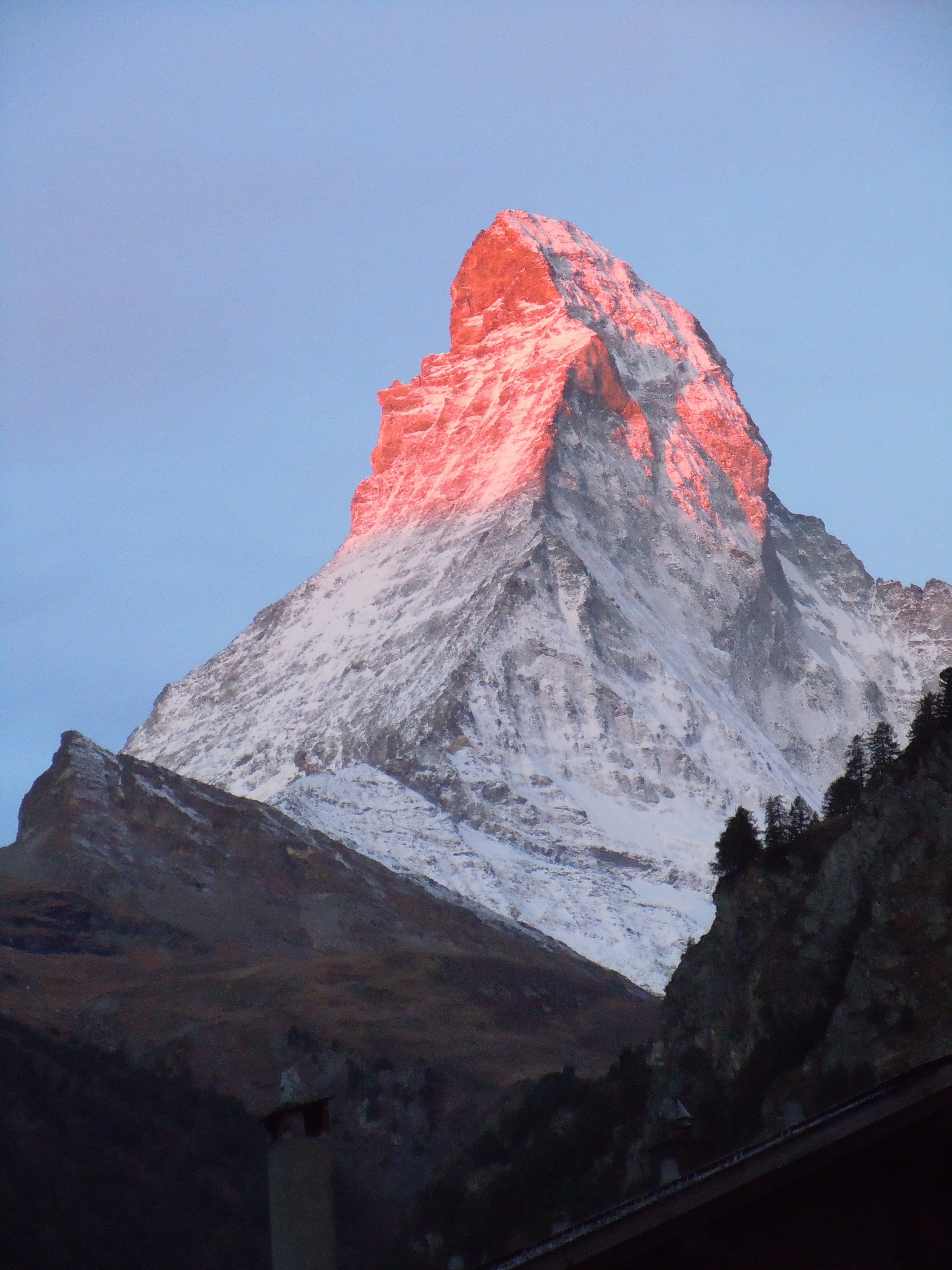 nature, tranquility, physical geography, tranquil scene, series 4000, geology, alpine, matterhorn, red, no people, mountain range, outdoors, alps, sky, Phone HD Wallpaper