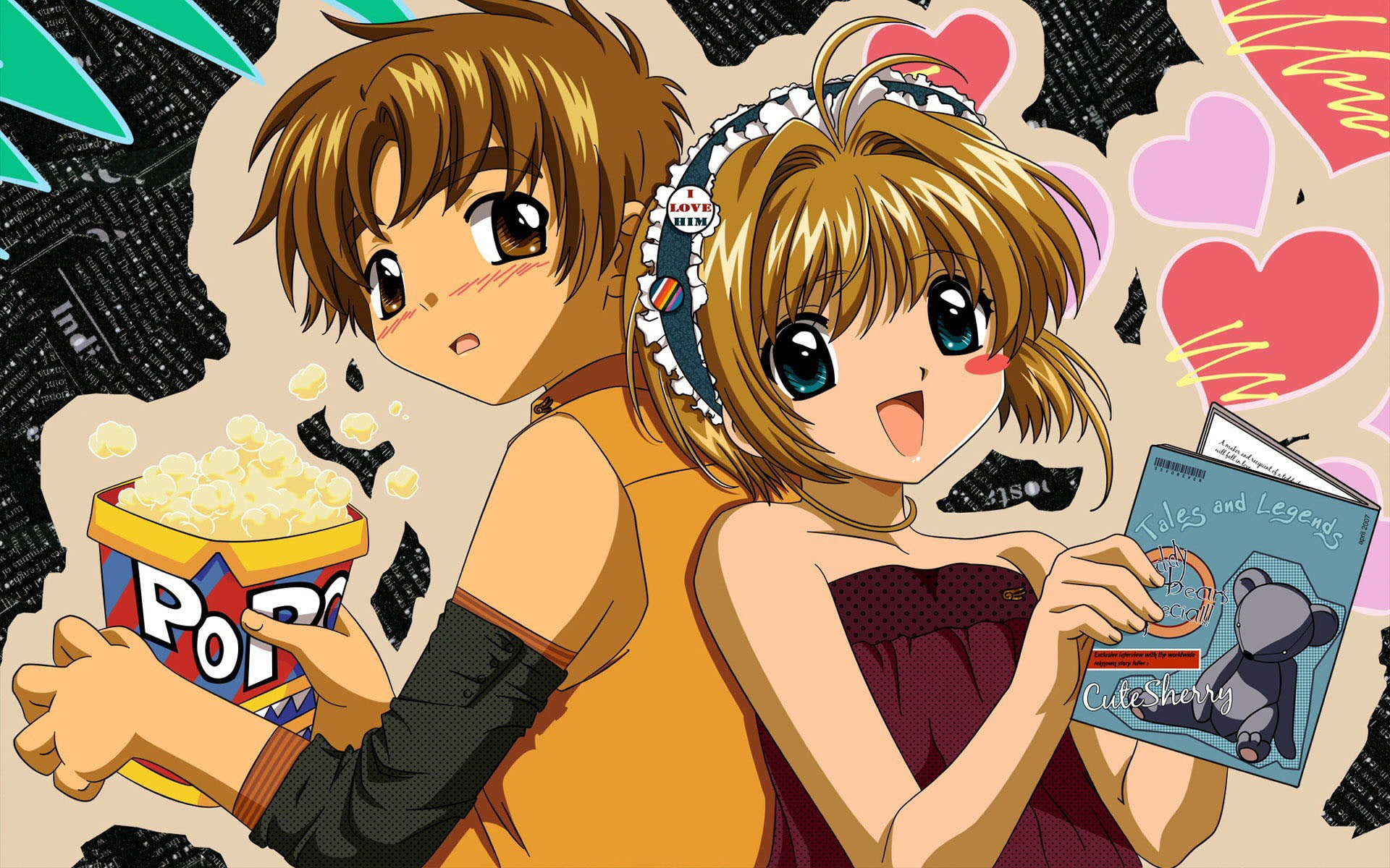 Li Syaoran, 1080P, anime girls, anime, Kinomoto Sakura, Card Captor Sakura, HD Wallpaper