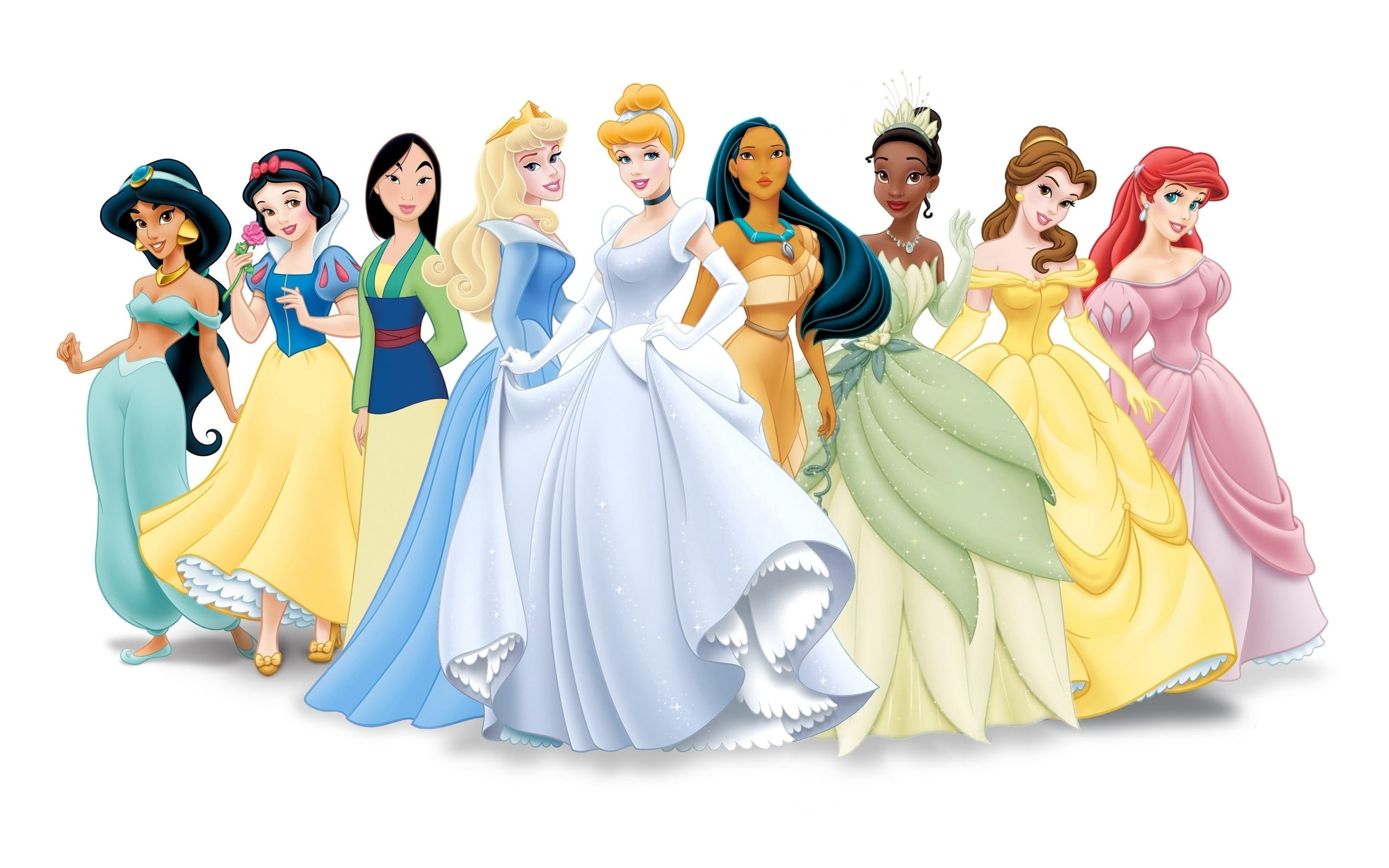 celebration, dress, backgrounds, young adult, Princess, figure, group of people, cultures, isolated, beauty, men, full length, characters, collection, princesses, HD Wallpaper