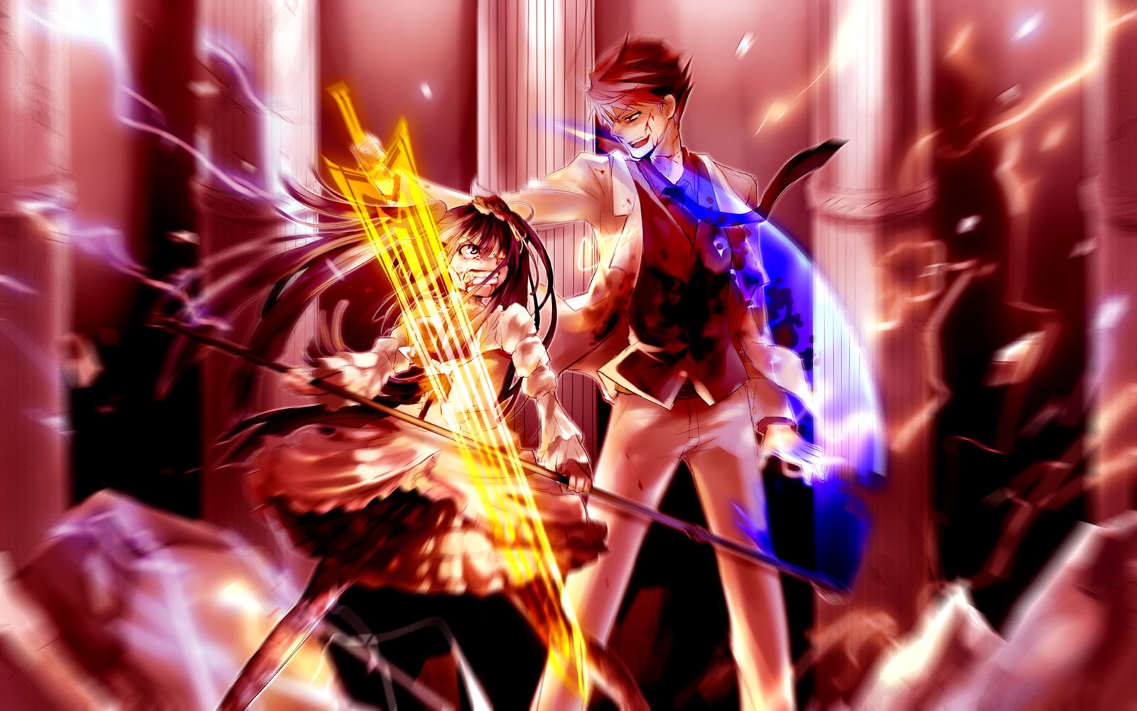 720P, koro, naku, umineko, erika, ushiromiya, furudo, battler, HD Wallpaper