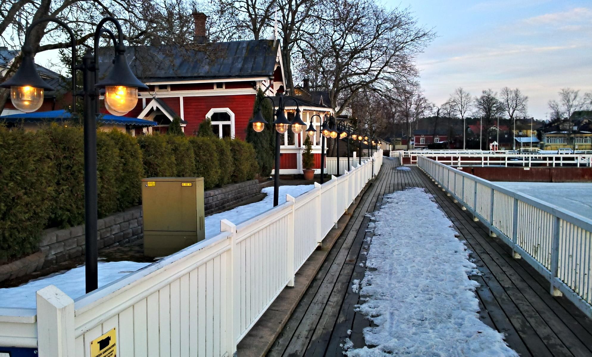 finl, naantali, fence, winter, white, 1080P, finland, wooden, 3d and abstract, HD Wallpaper