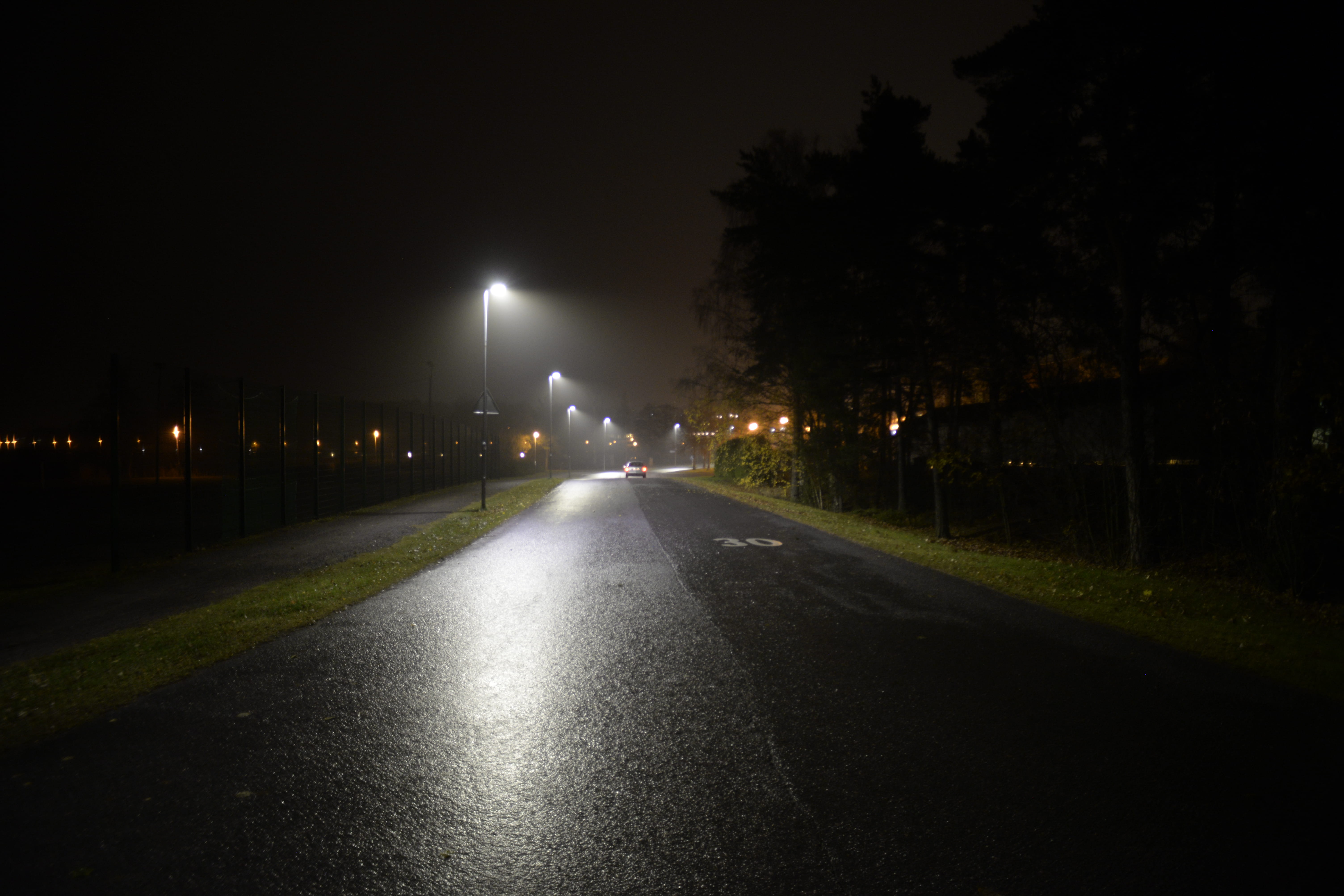 street light, the way forward, 5K, suomi, street, finland, lighting equipment, night, no people, 30, autumn, city, motor vehicle, mode of transportation, HD Wallpaper