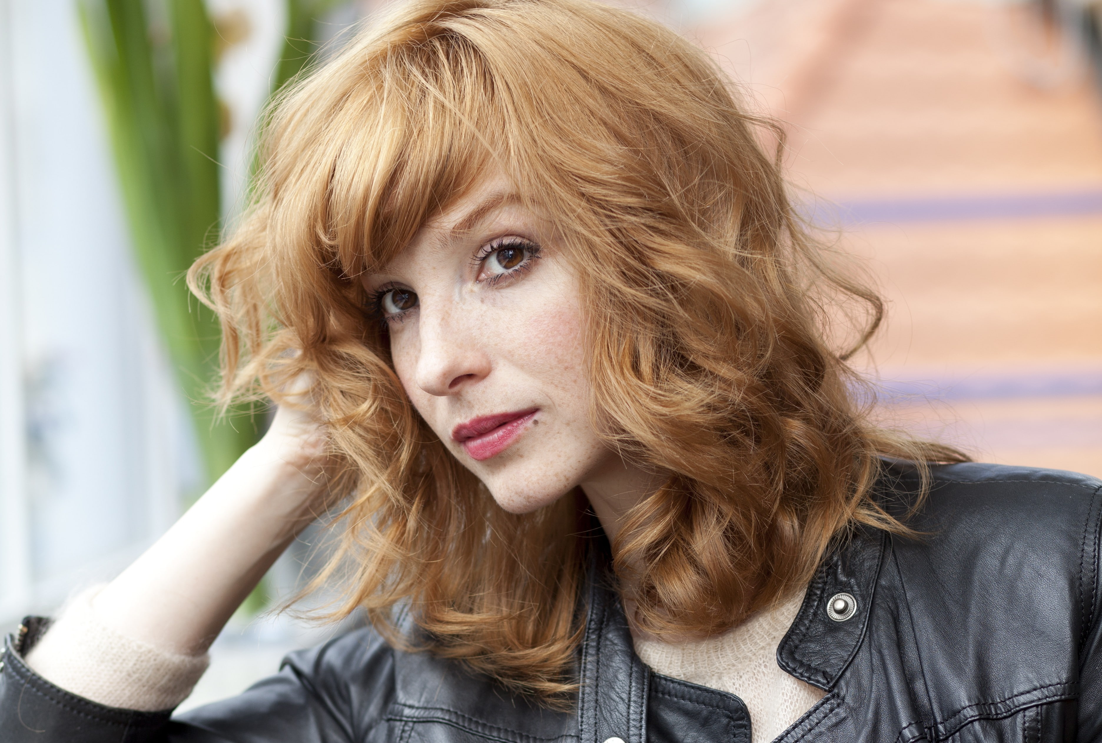 bangs, adult, beauty, women, Vica Kerekes, young women, face, real people, hairstyle, contemplation, young adult, headshot, beautiful woman, one person, HD Wallpaper