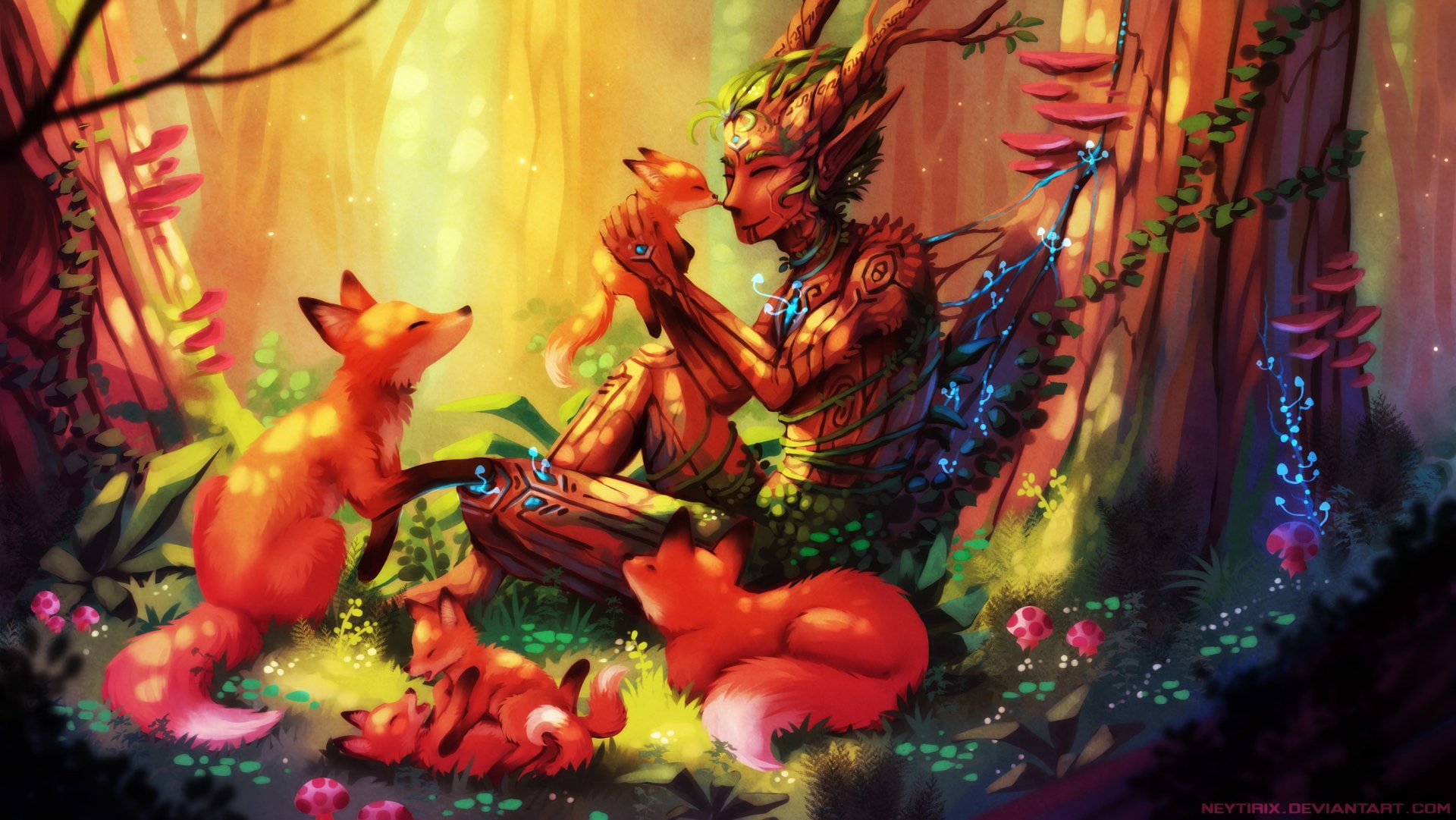 Fantasy, Baby Animal, Fox, Pointed Ears, Man, Creature, Sylvan, 1080P, HD Wallpaper