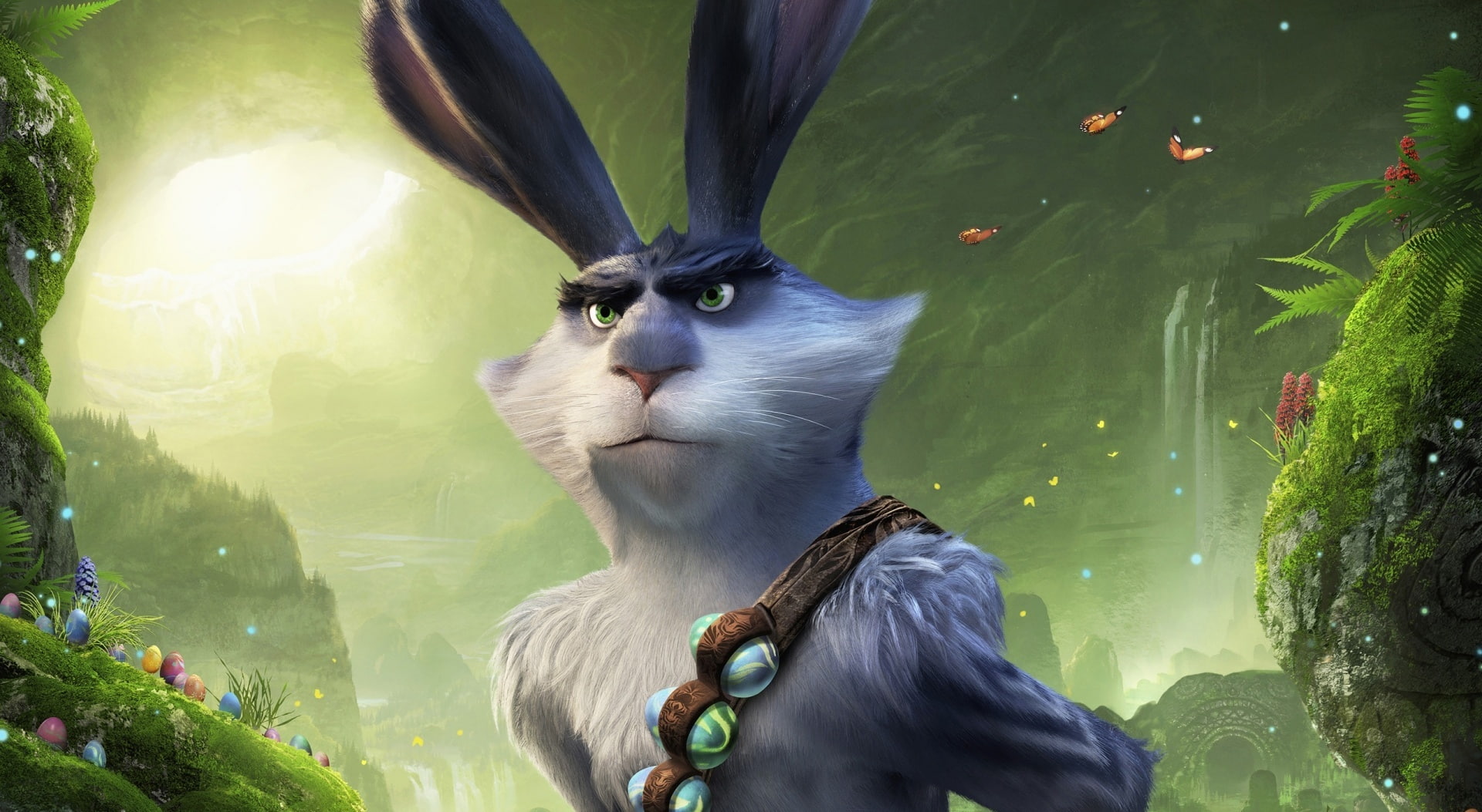 Cartoons, animal wildlife, plant, water, day, leaf, animals in the wild, Others, Guardians, nature, one animal, Bunny, monkey, animal, vertebrate, Easter, HD Wallpaper