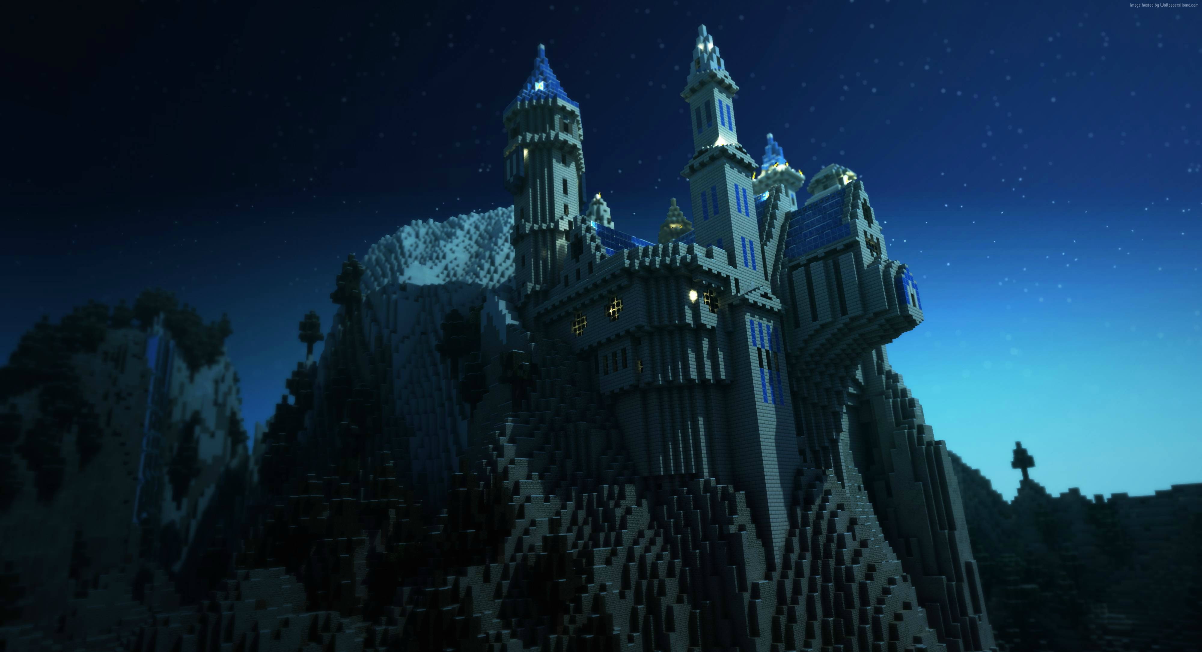 Best Games 2015, castle, arcade, Minecraft, fairy tale, game, 4K, HD Wallpaper