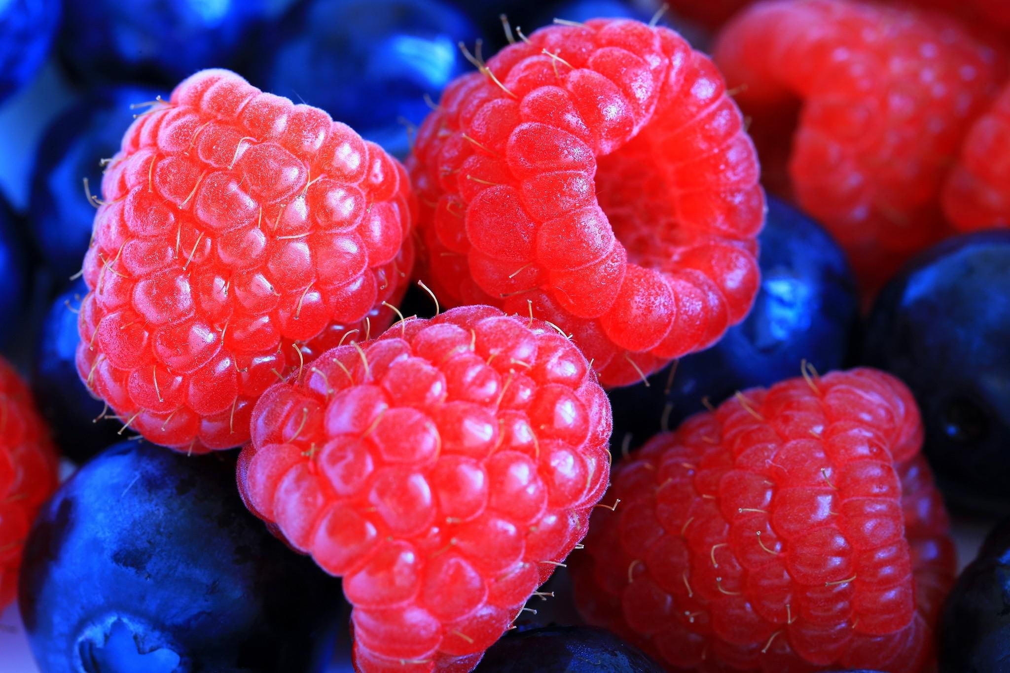 1080P, close, berry, cranberries, raspberries, close-up, HD Wallpaper