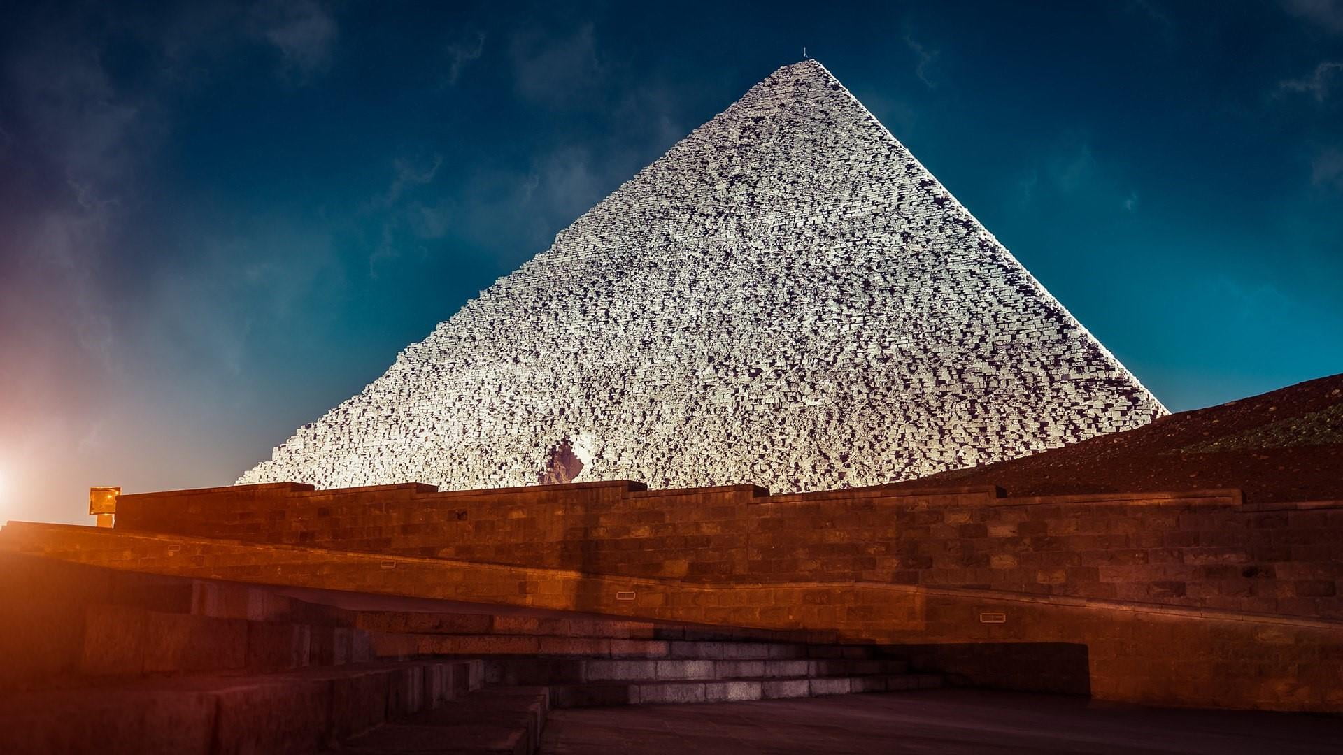 day, ancient, tourism, ancient history, travel, al haram, the past, shape, giza, nature, sky, architecture, monument, built structure, pyramid, city, low angle view, HD Wallpaper