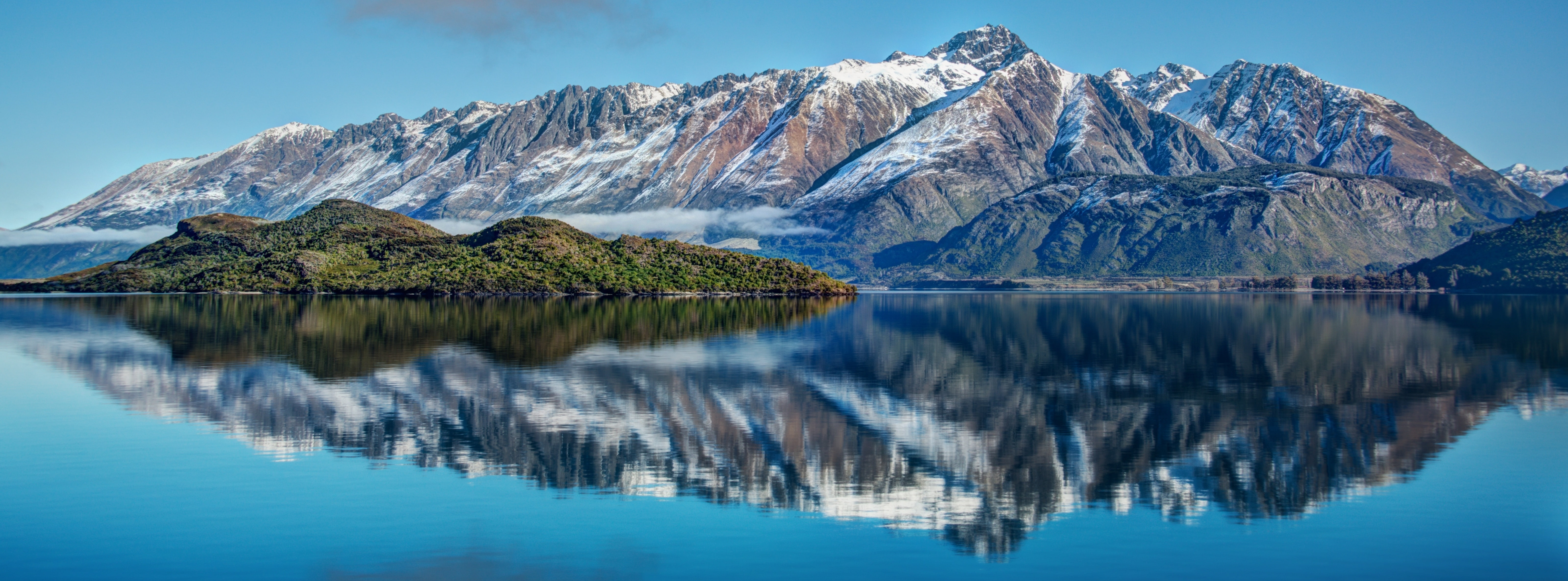 tree, landscape, cold temperature, scenics - nature, body, outdoors, Beautiful, mountain, water, Amazing, Mountains, lake, Reflection, sky, Oceania, tranquility, HD Wallpaper